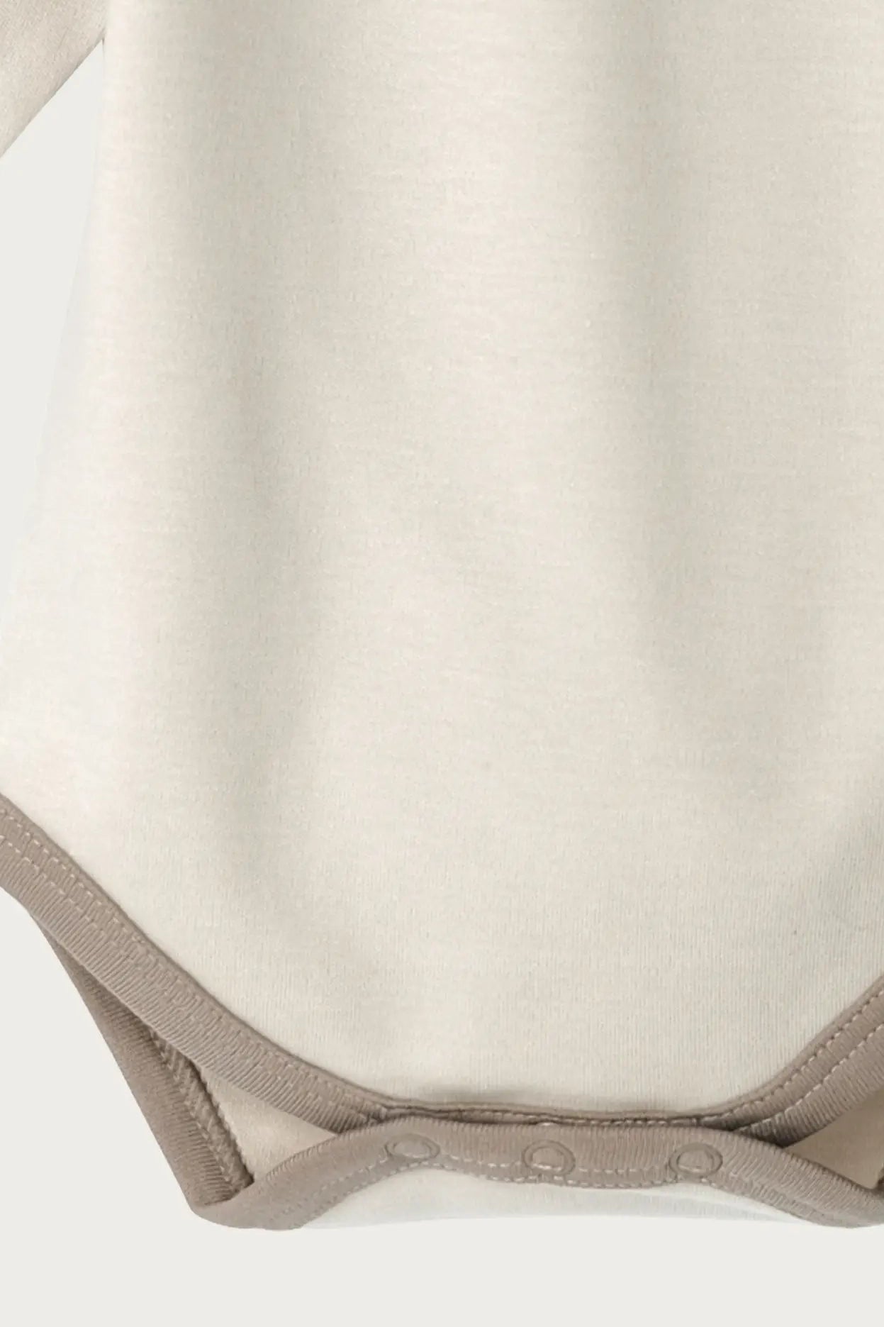 Long Sleeve Contrast Bodysuit (Oat)