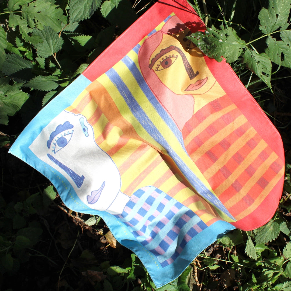 Cotton Bandana Scarf (Two People)