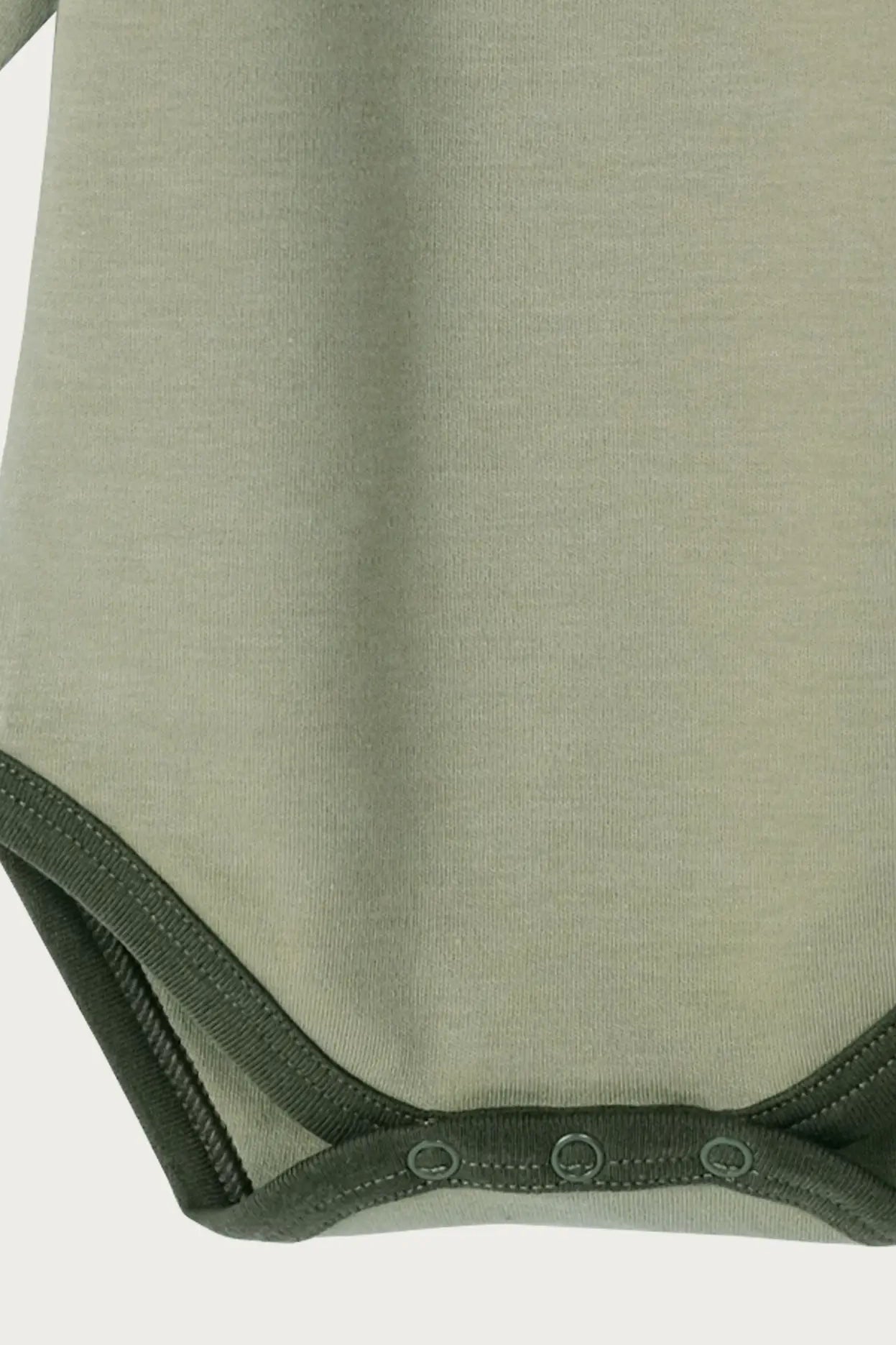 Long Sleeve Contrast Bodysuit (Sage)