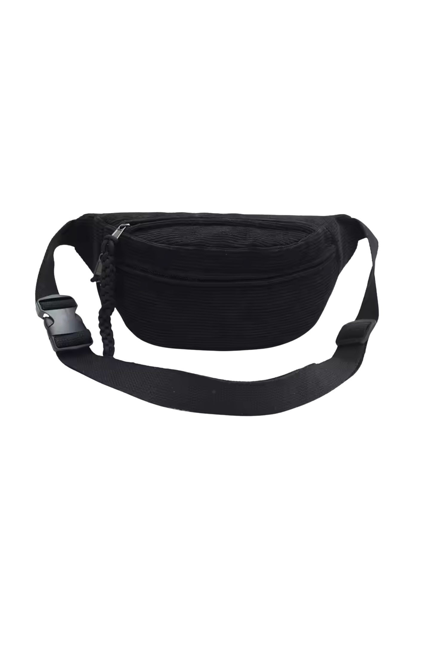 Sylvia Fanny Cord Bag (Black)