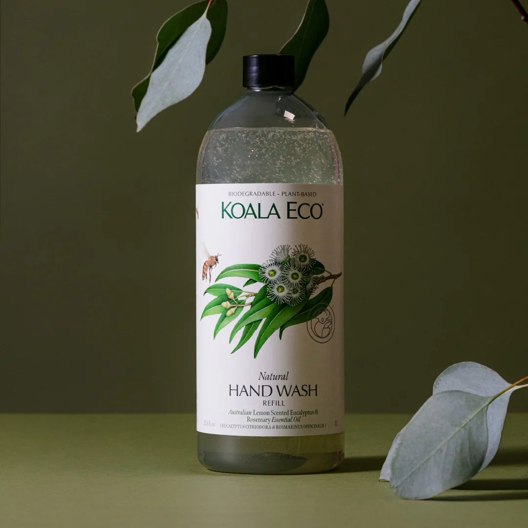Natural Hand Wash REFILL (Lemon Scented Eucalyptus & Rosemary) 1 ltr