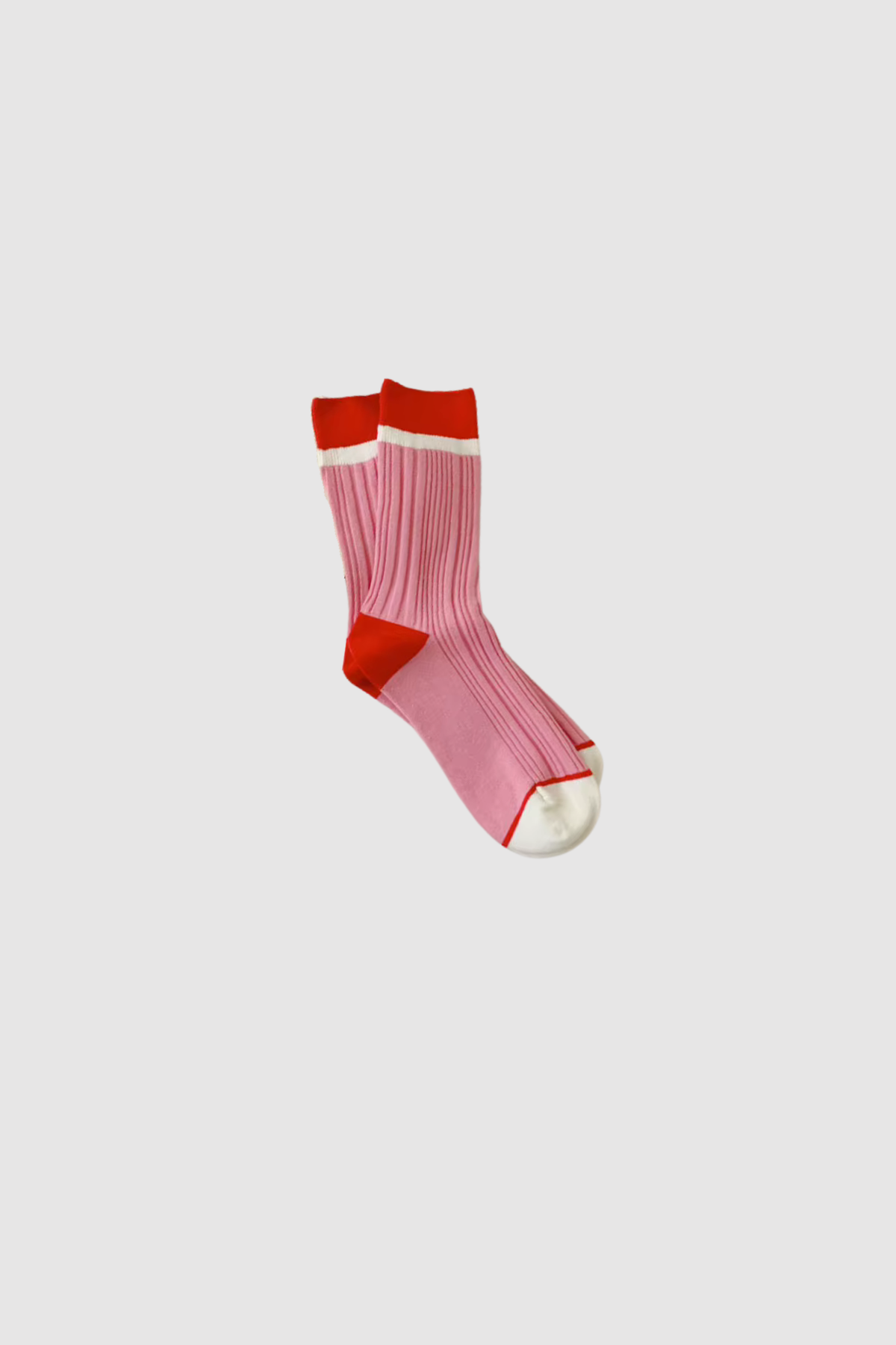 Block Multi Socks (Pink)