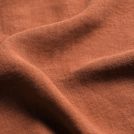Essential Linen Cushion (Rust)