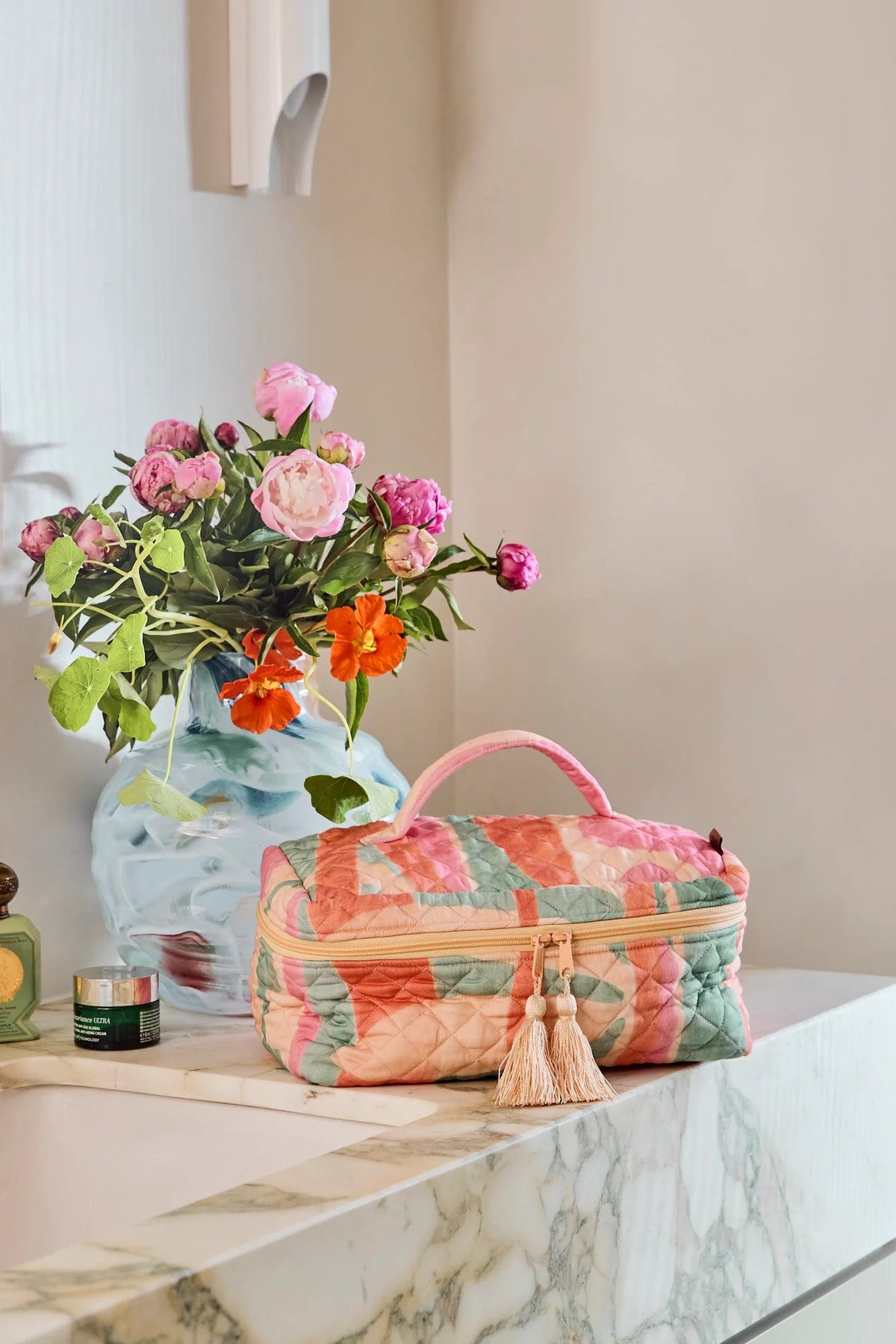 Sun Soaked Quilted Toiletry Case