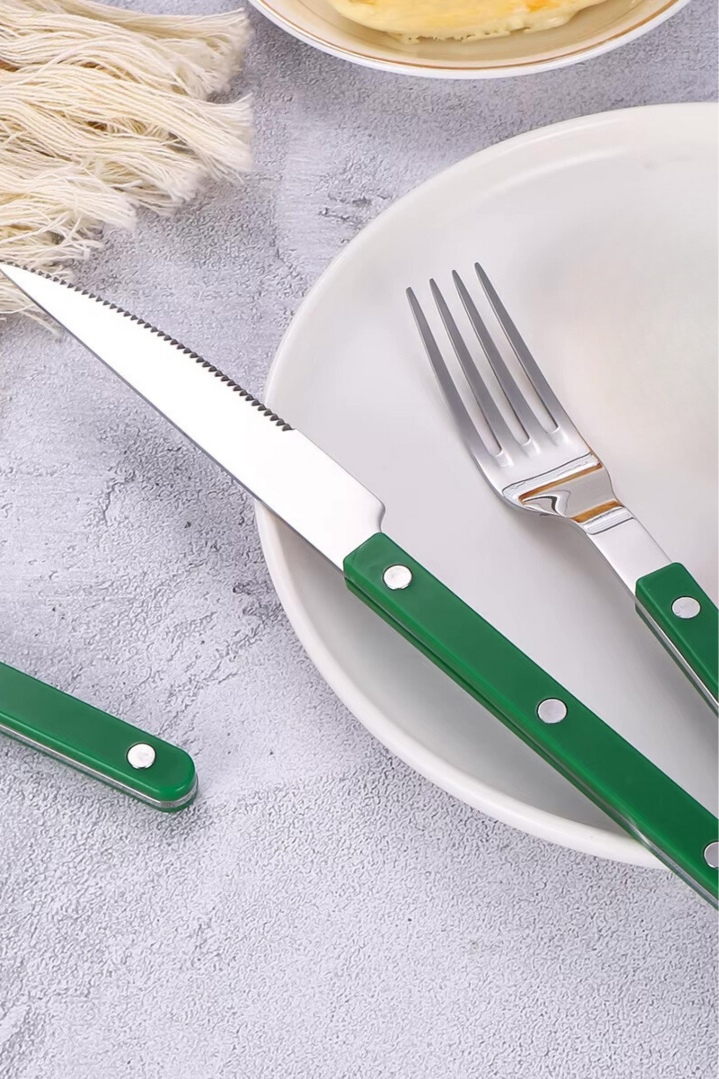 4pc Bistrot Cutlery Set (Green)