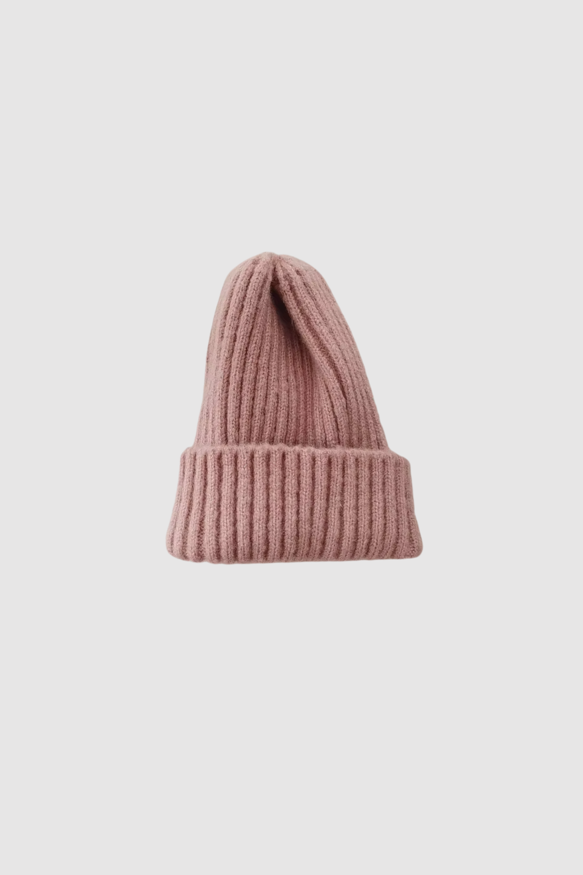 Kids Rib Beanie (Dusty Pink)
