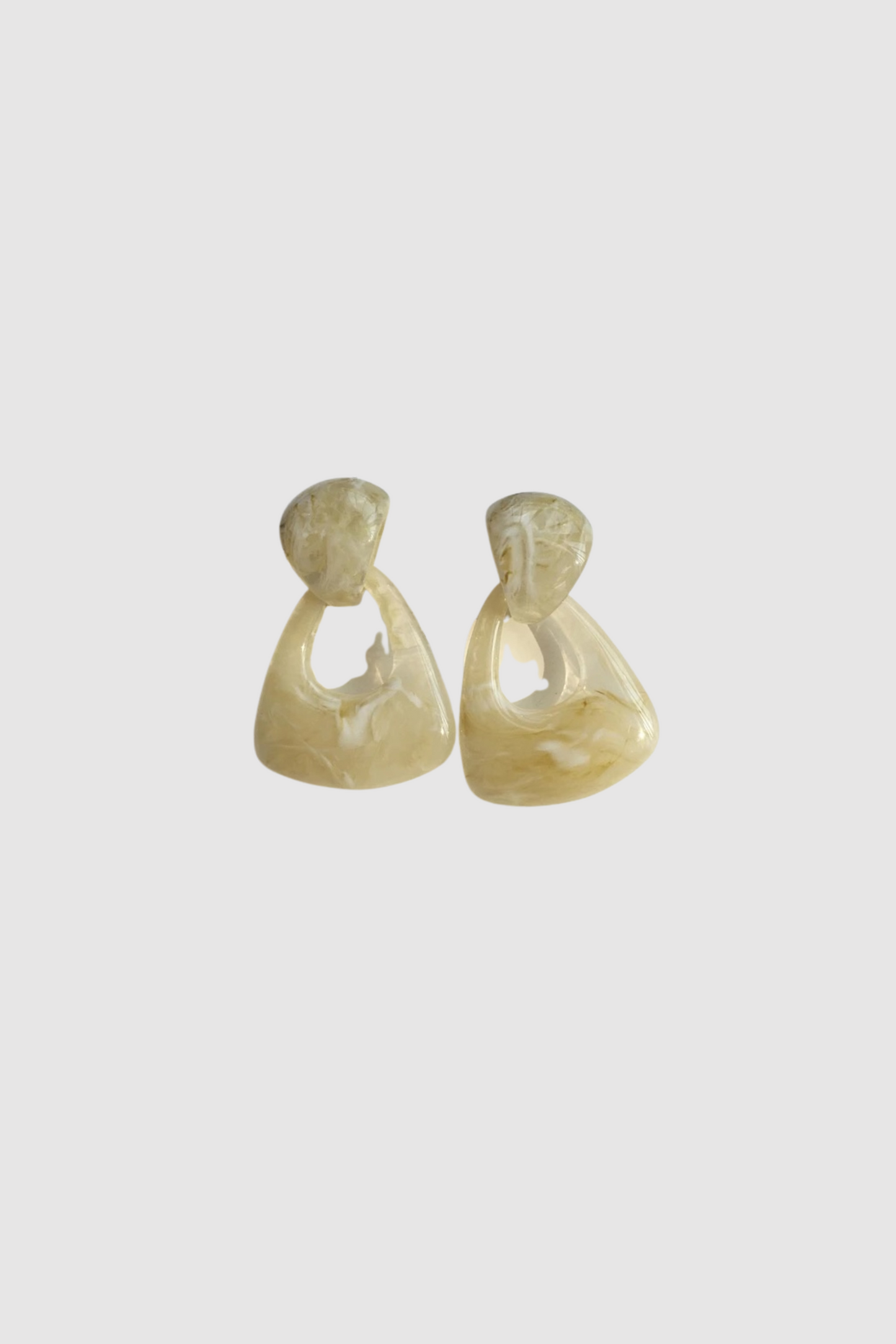Mini Bag Earrings (Milk)
