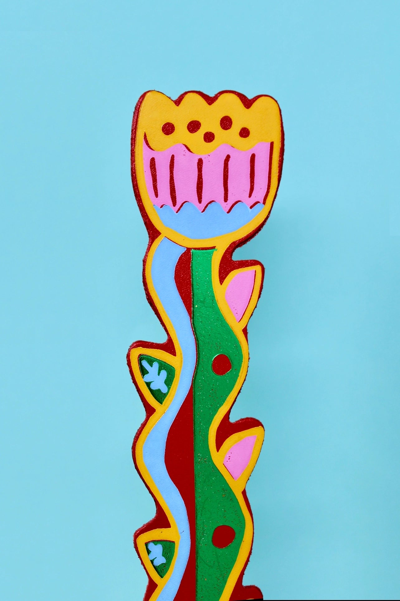 Tulip Blooming Bookmark (Red)