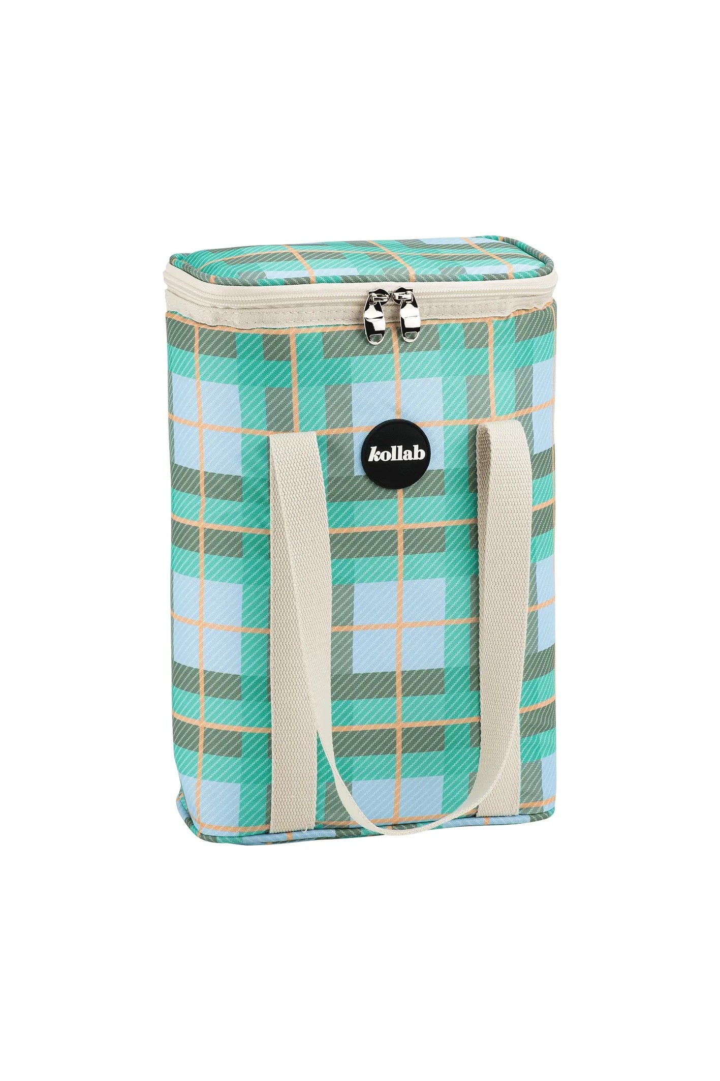 Wine Cooler Bag (Ocean Check)