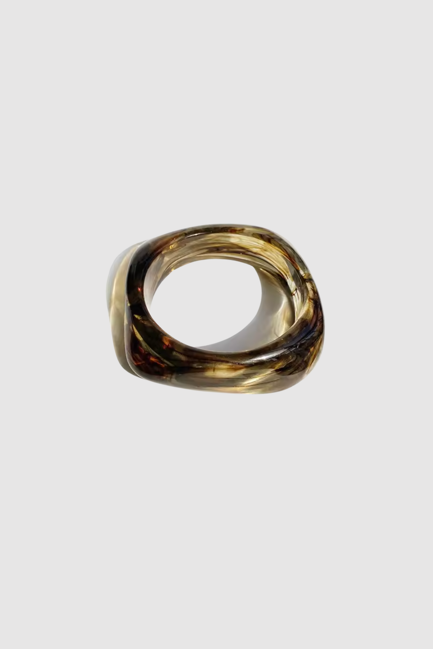 Odd Shape Bangle (Coke Swirl)