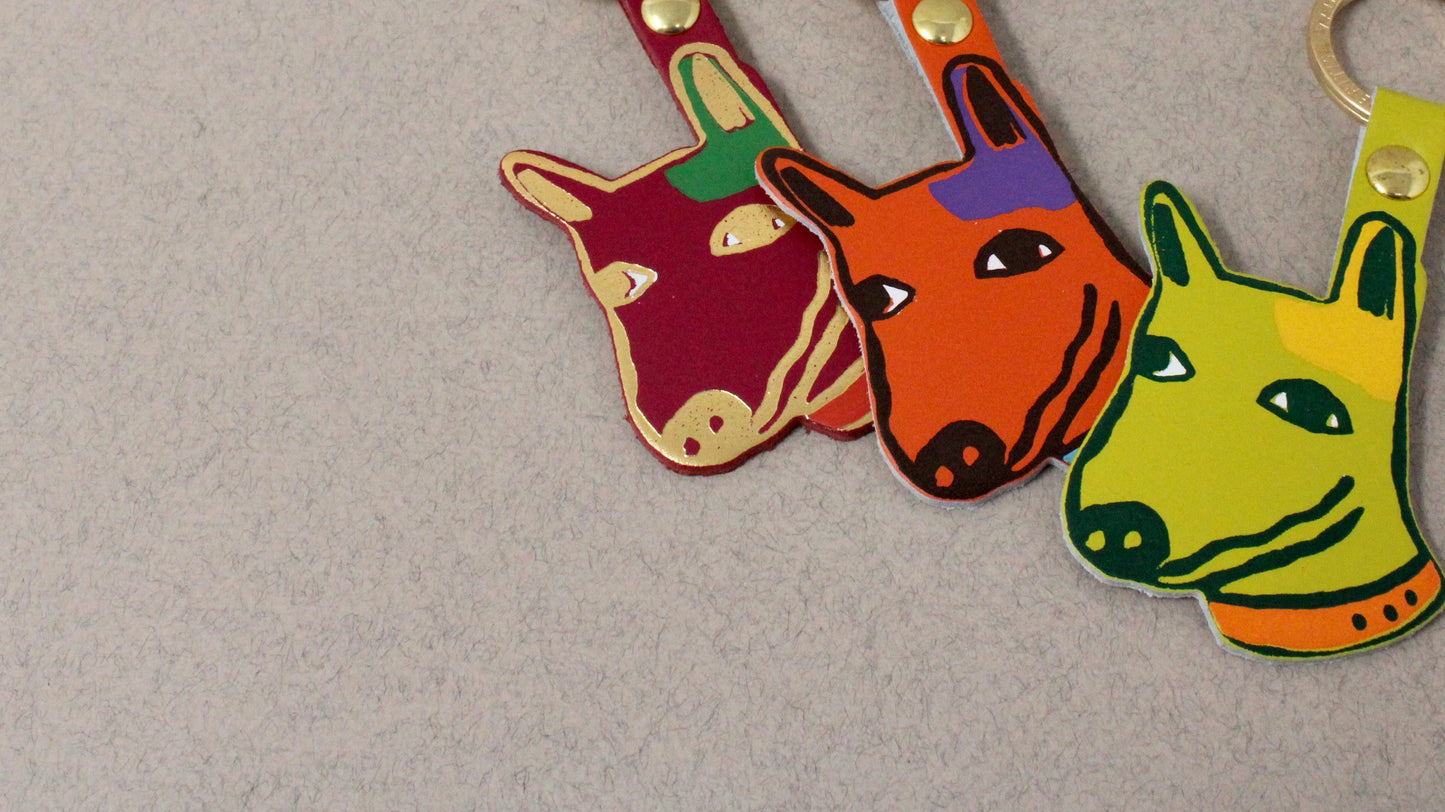 Best Mate Dog Keyring (Orange)