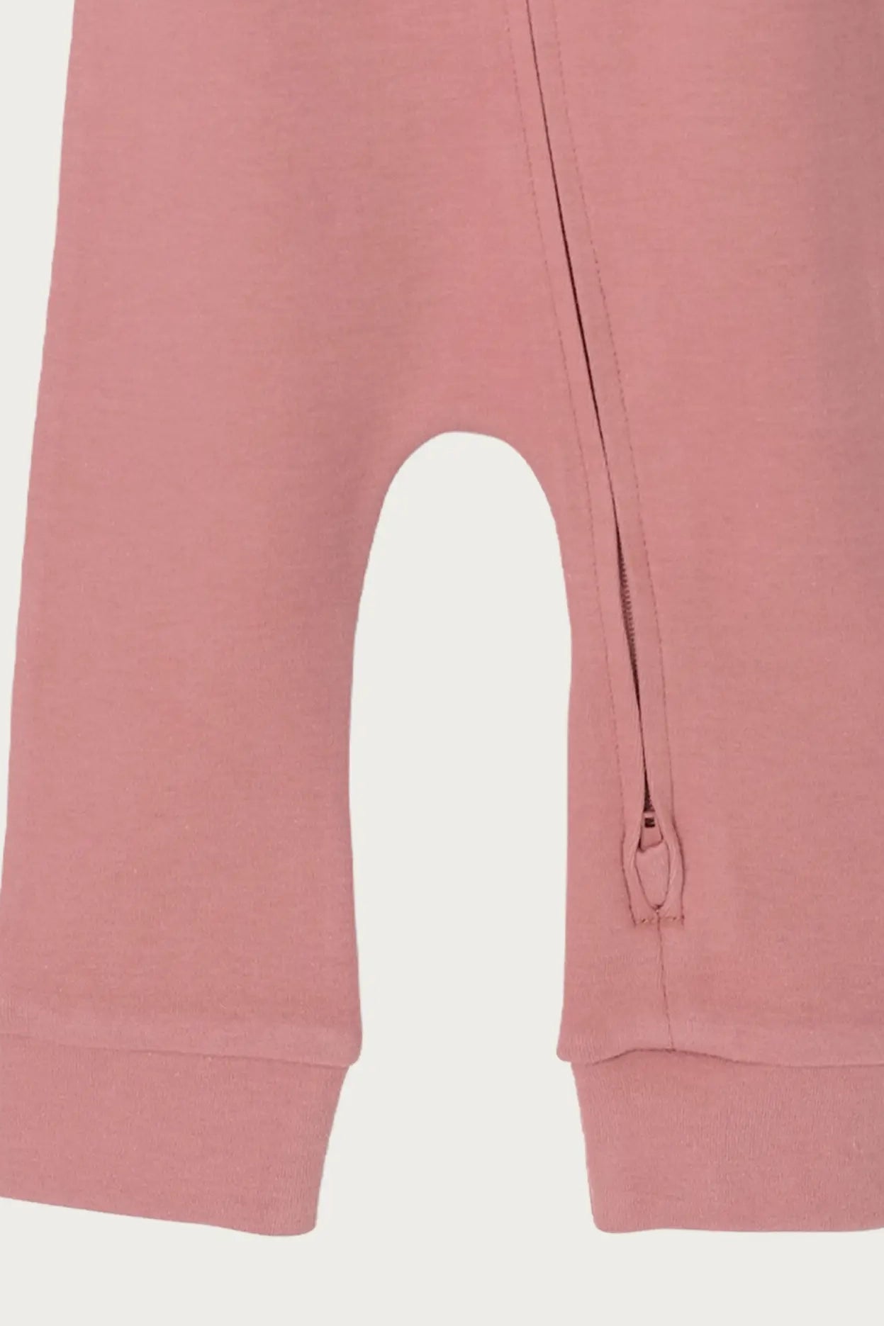 Footless Onesie Zipsuit (Rose)