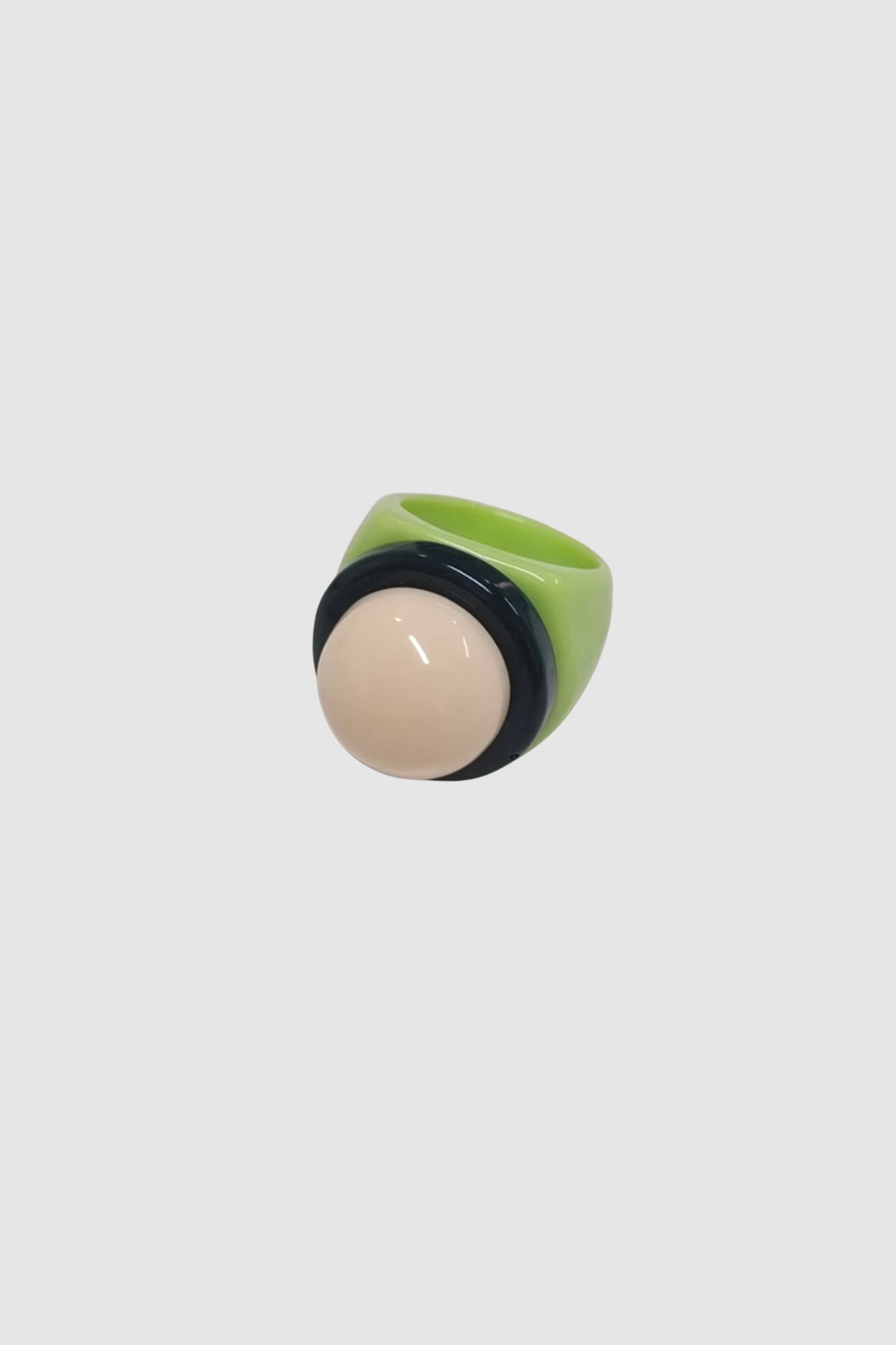 Ball Ring (Grn/Crm)