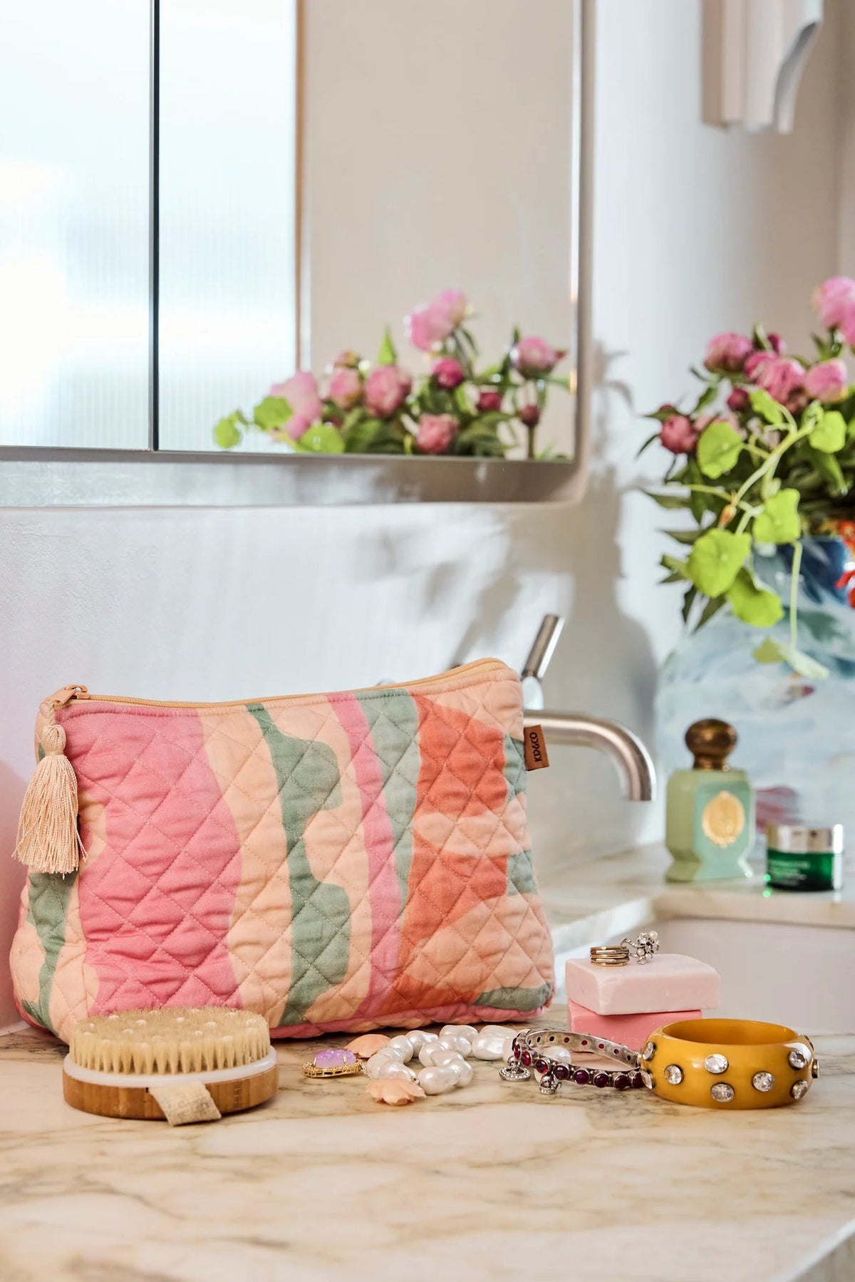 Sun Soaked Quilted Toiletry Purse