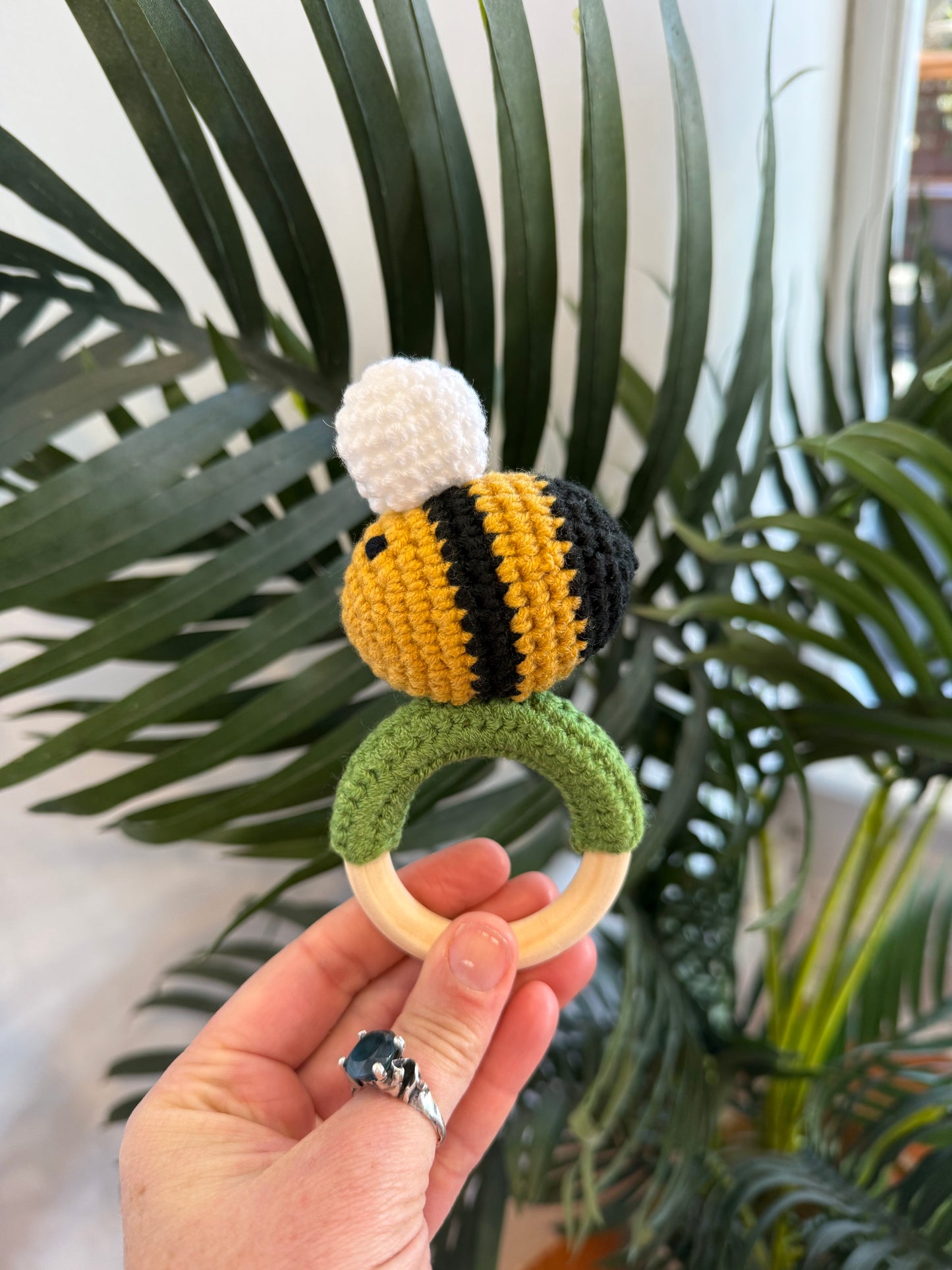 Crochet Rattle (Bee)