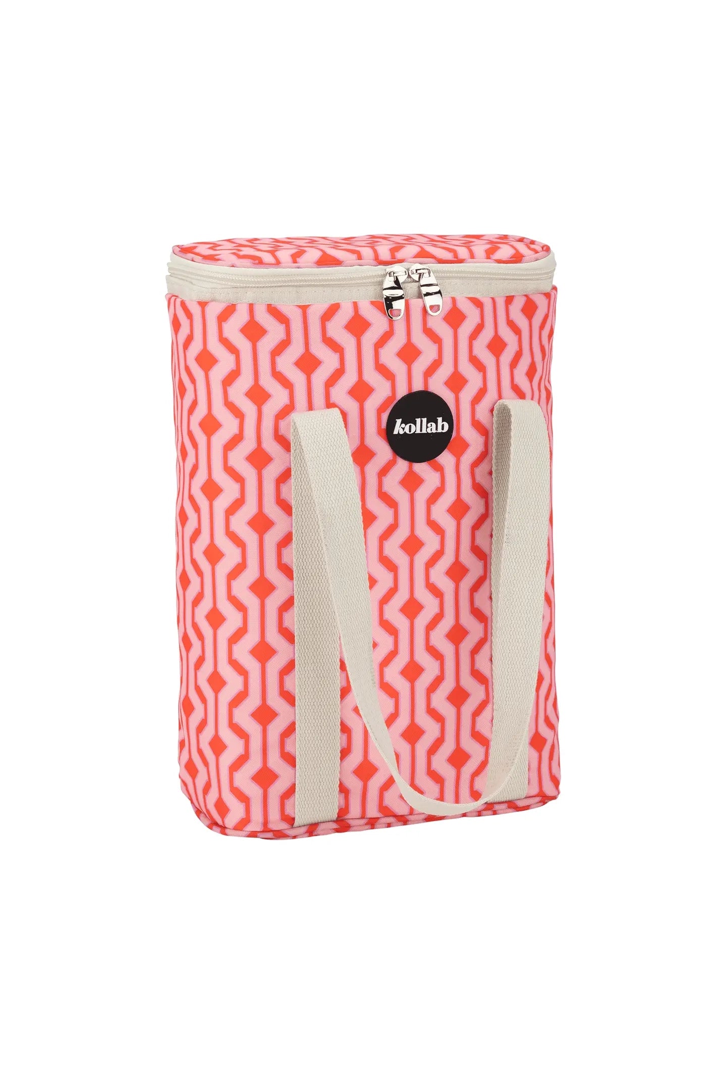 Wine Cooler Bag (Cherry Zig Zag)