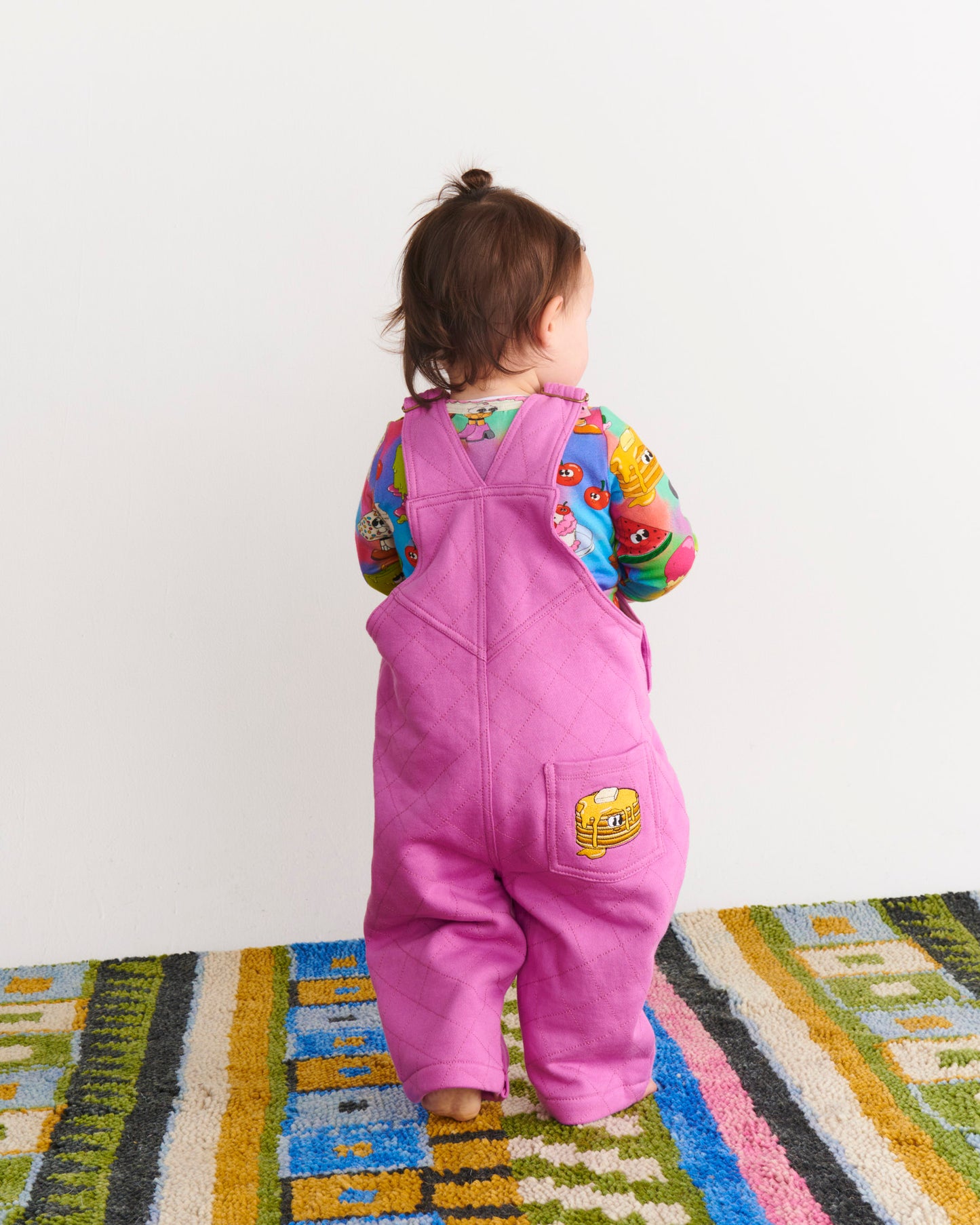Just Dessert Quilted Fleece Overalls