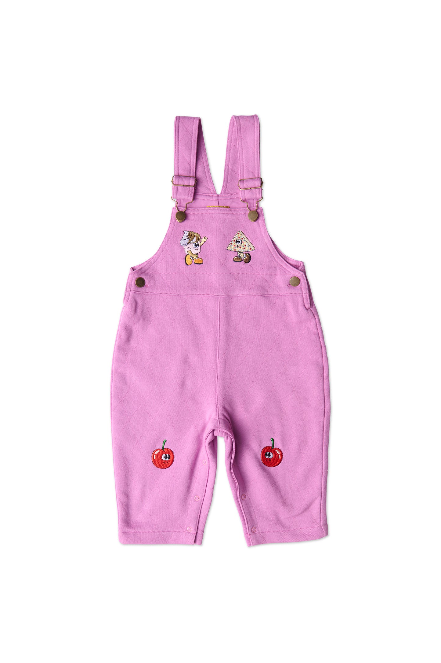 Just Dessert Quilted Fleece Overalls