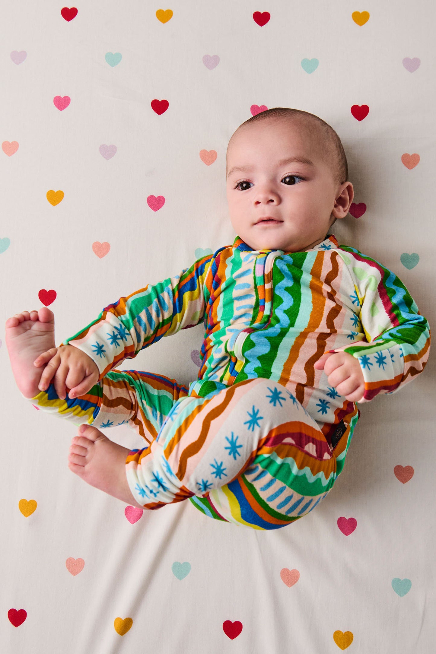 Beach Patterns Long Sleeve Romper