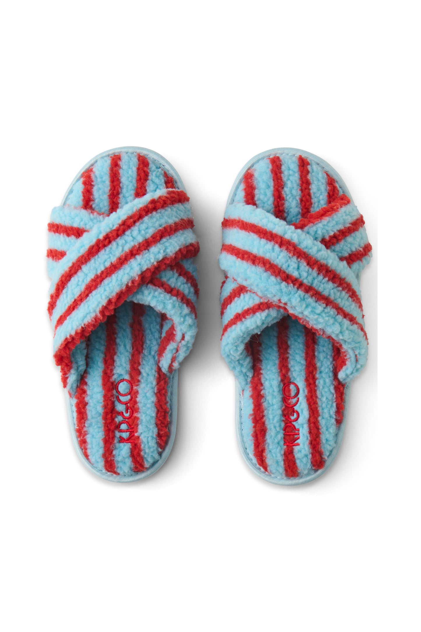 Hamilton Stripe Adult Sherpa Slippers