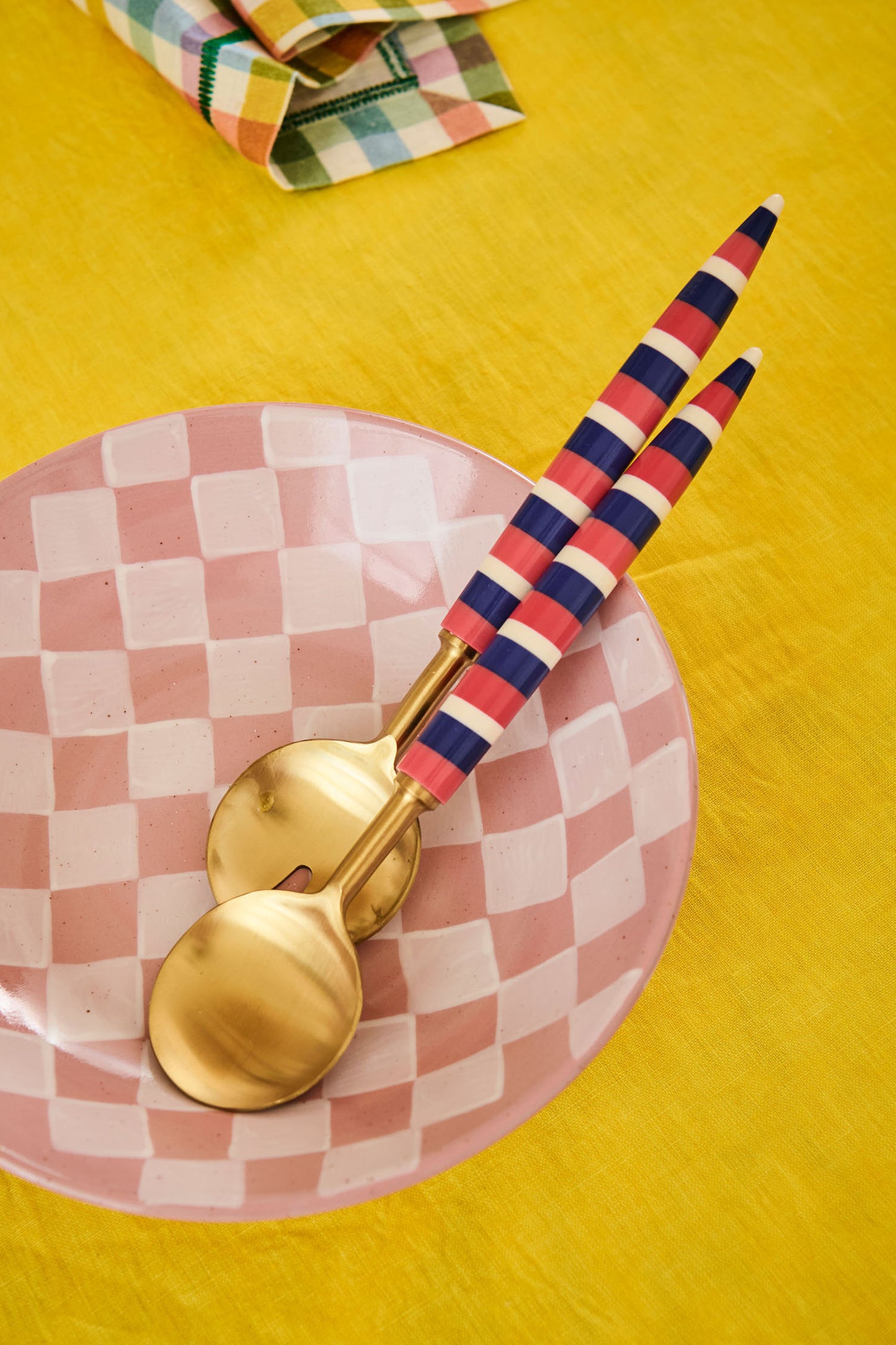 Crete Stripe Brasserie Salad Servers