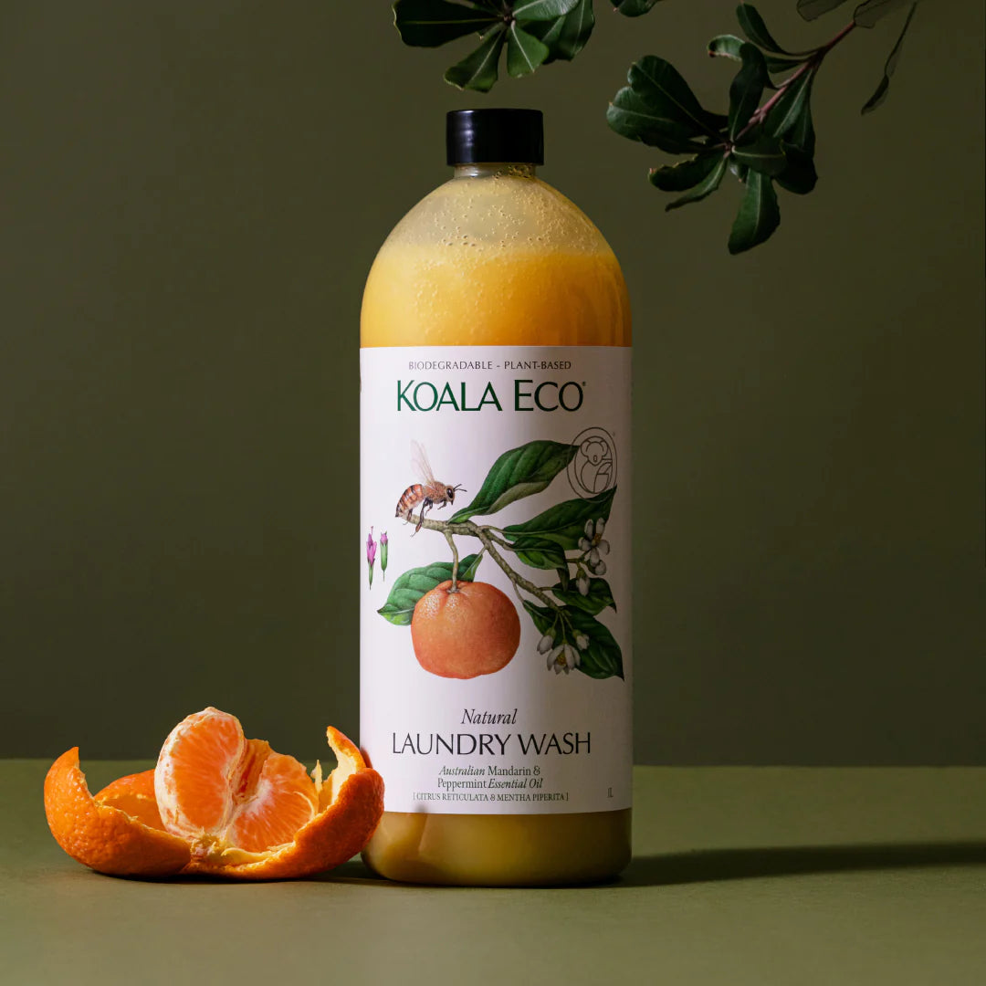 Natural Laundry Wash REFILL Mandarin & Peppermint (1 ltr)”
