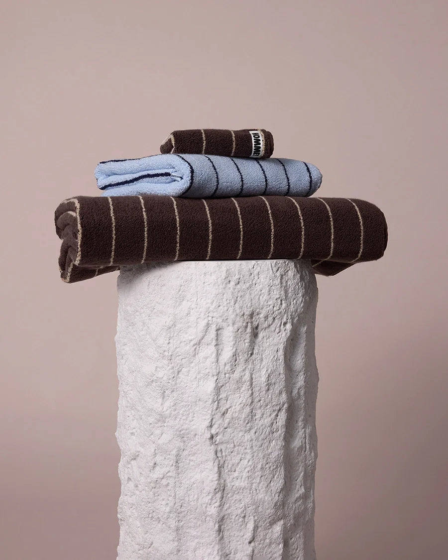 Bath Towel (Espresso Stripes)