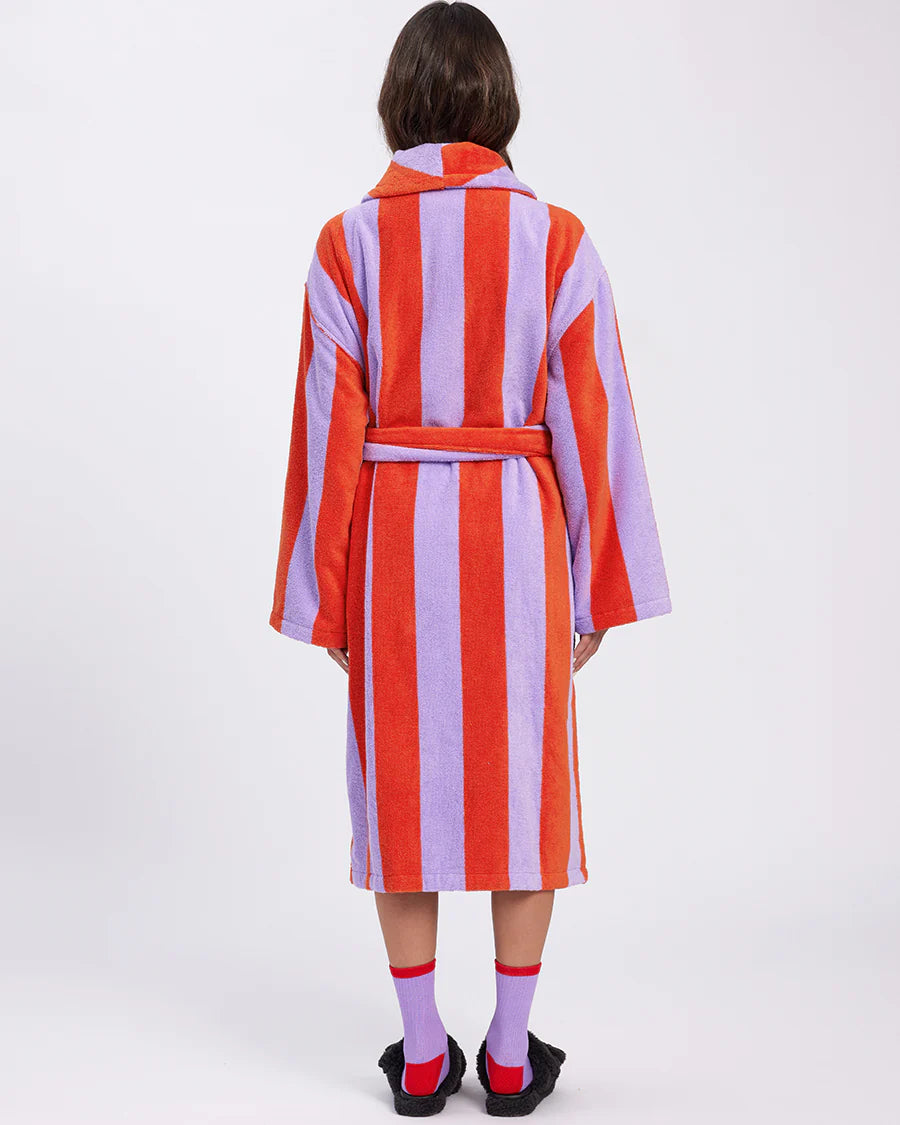Robe (Grapefruit Stripes)