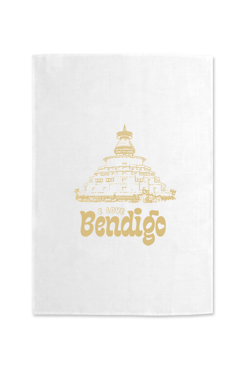 Great Stupa Tea Towel
