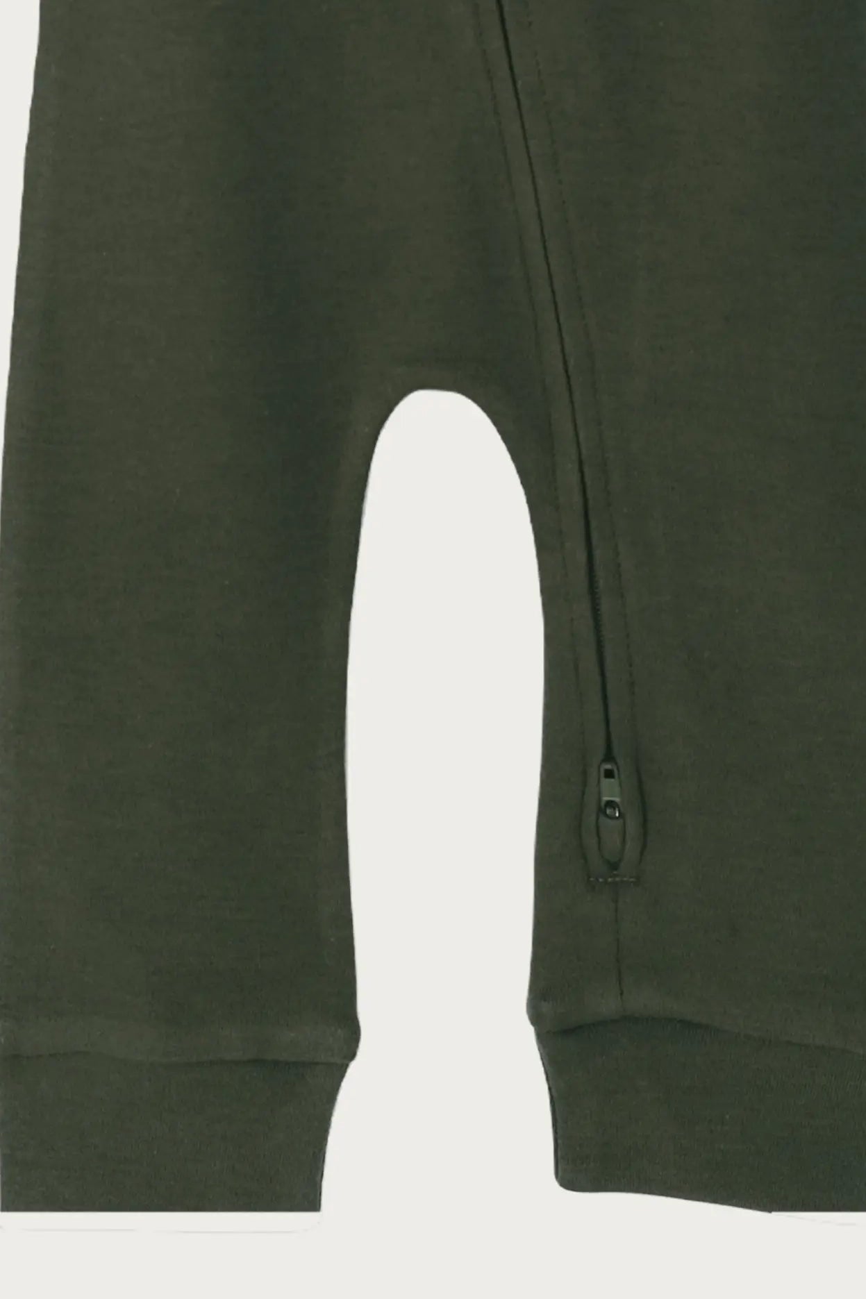 Footless Onesie Zipsuit (Moss)