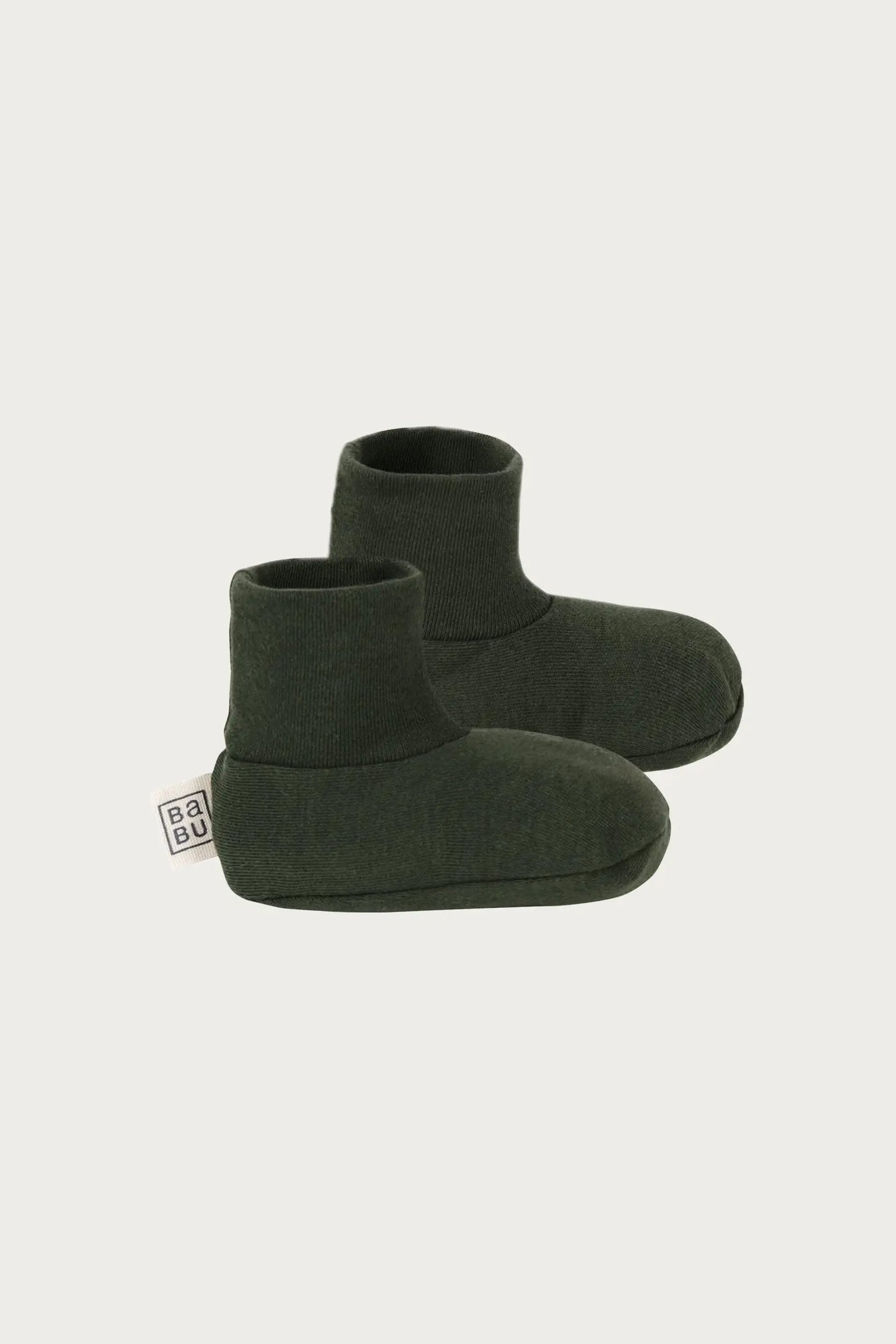 Cotton Booties (Moss)