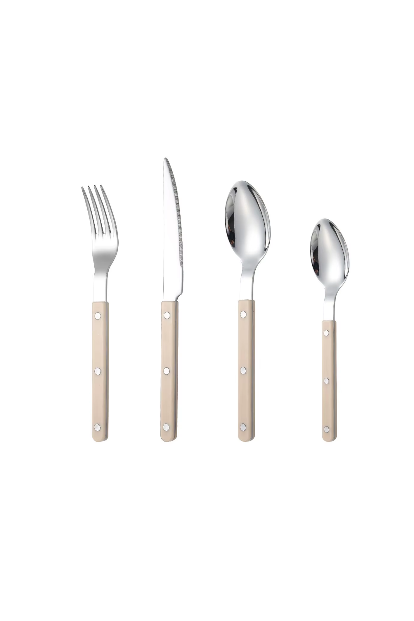 4pc Bistrot Cutlery Set (Cream)