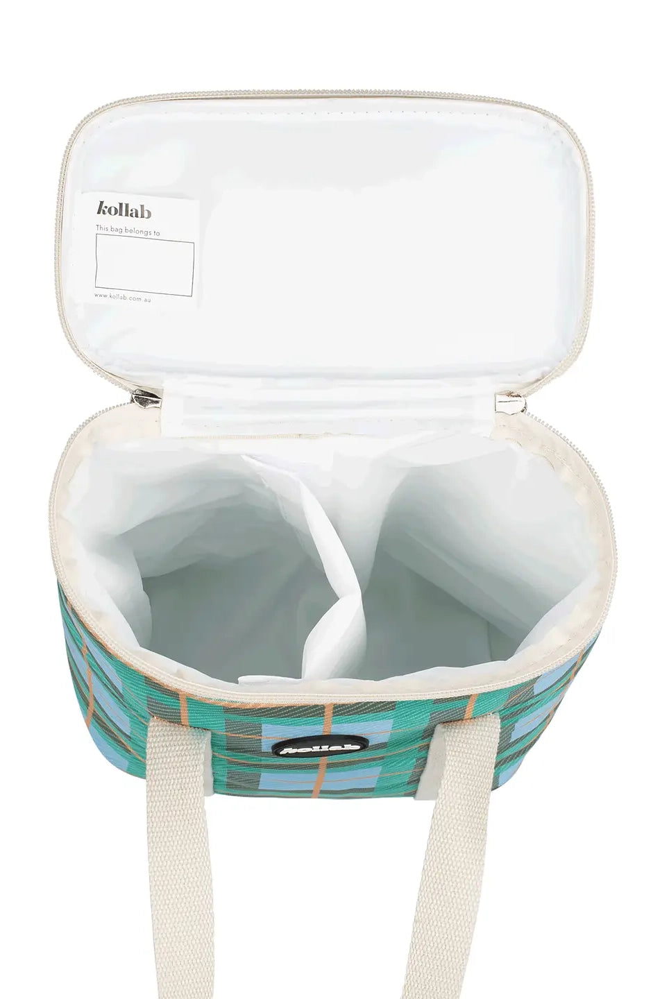 Wine Cooler Bag (Ocean Check)