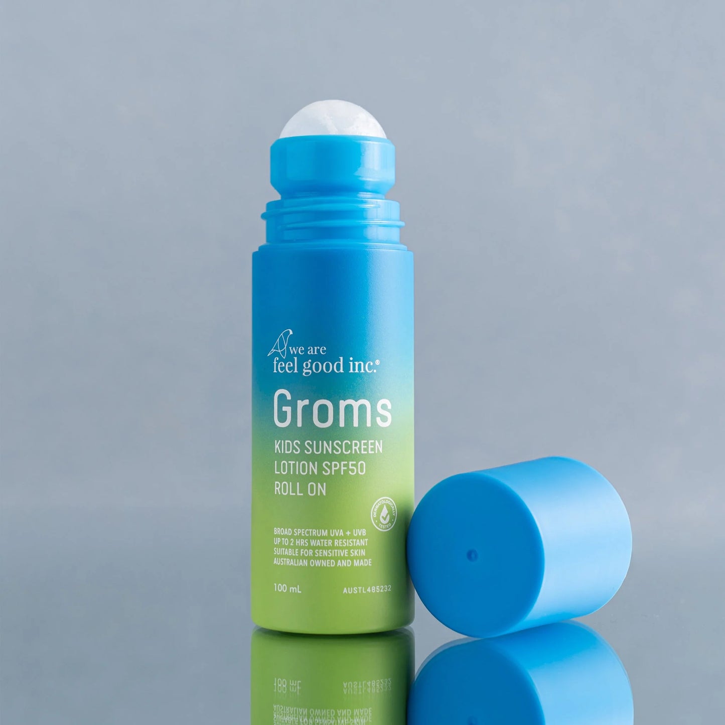 Groms Kids Sunscreen Lotion SPF50+ Roll On (100ml)