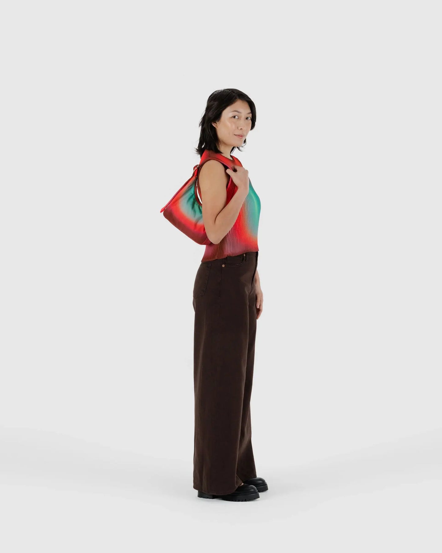 Mini Nylon Shoulder Bag (Rain)