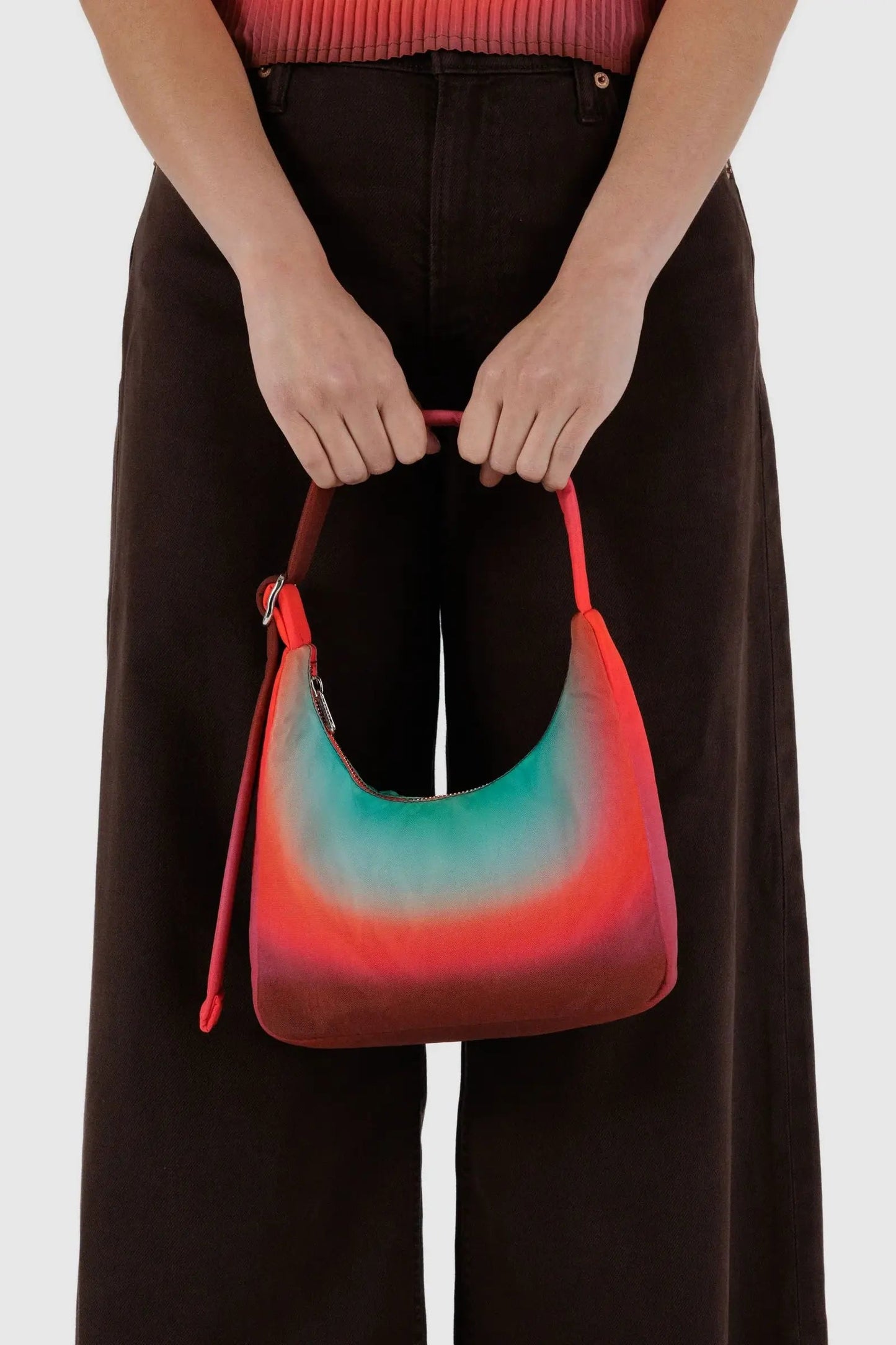 Mini Nylon Shoulder Bag (Rain)