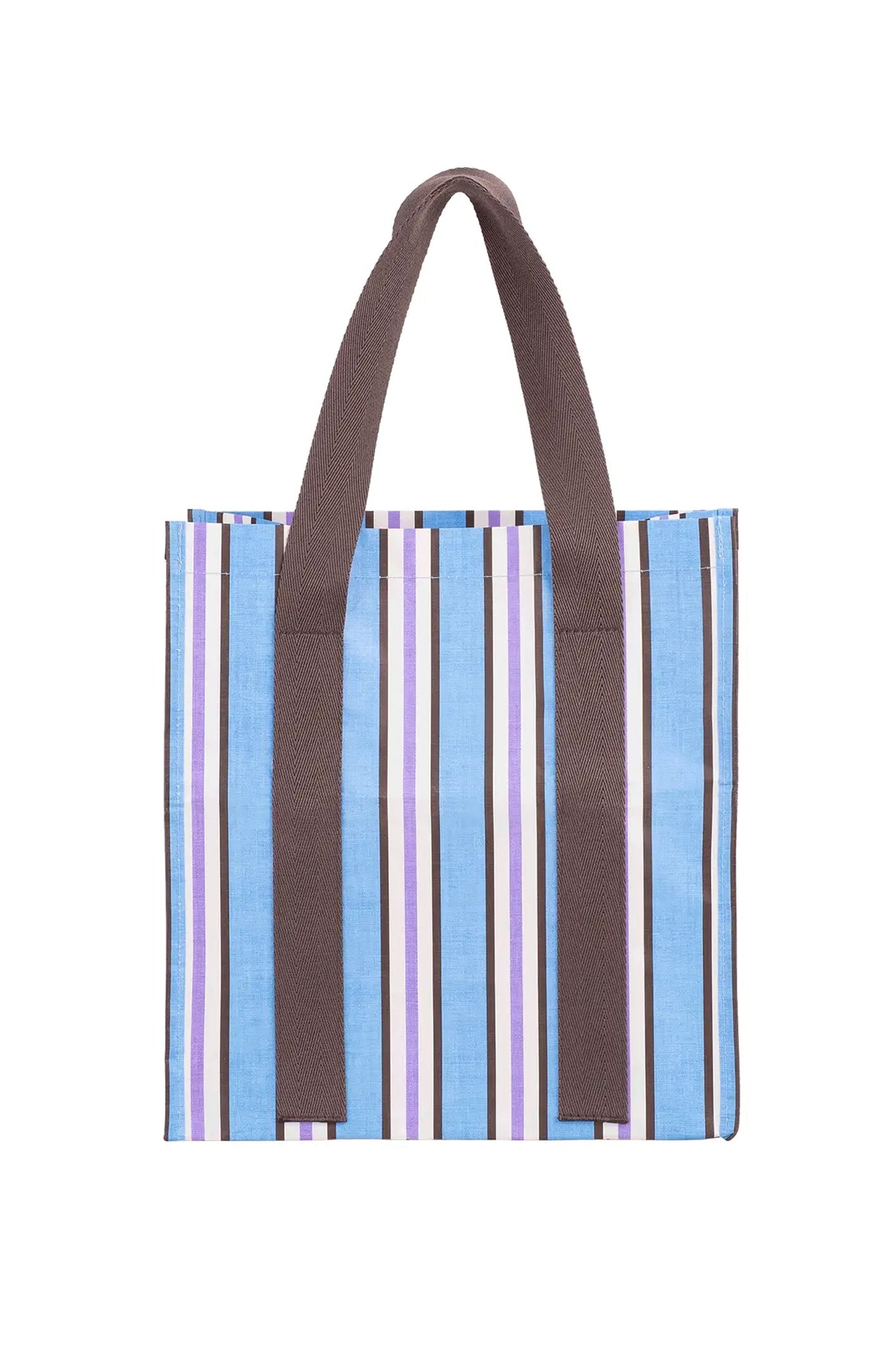 Market Bag (Choc Blue Stripe)