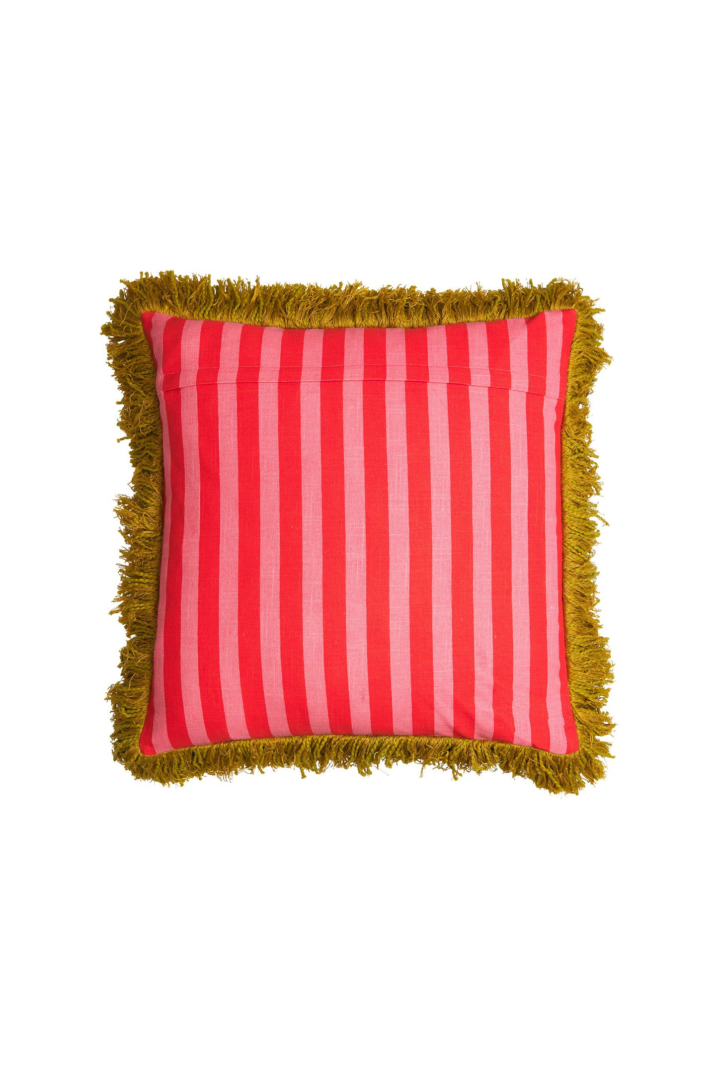 Annette Embroidered Cushion (Cosmo Pink)