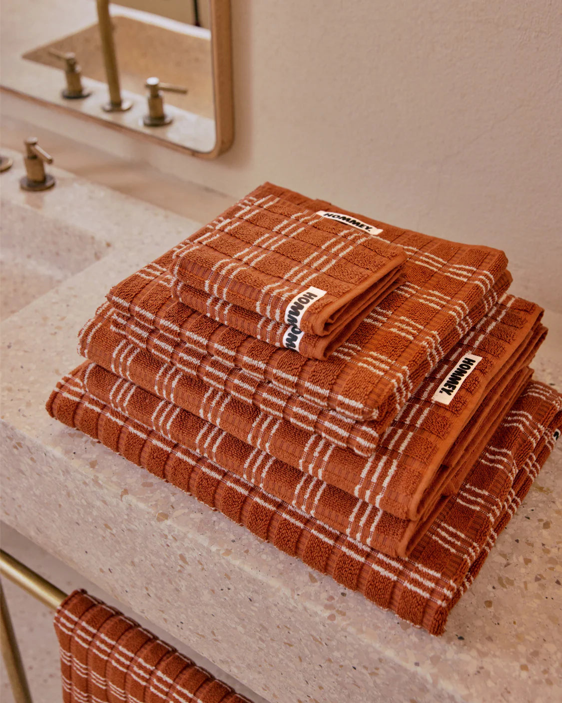 Bath Towel (Terracotta Multi)