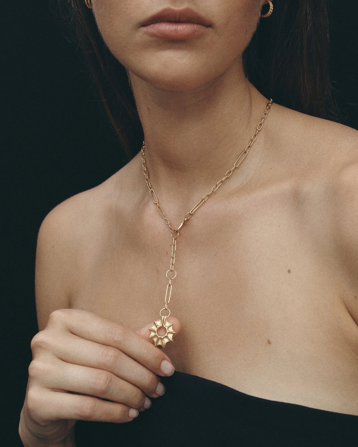 Calypso Lariat Necklace (Gold)