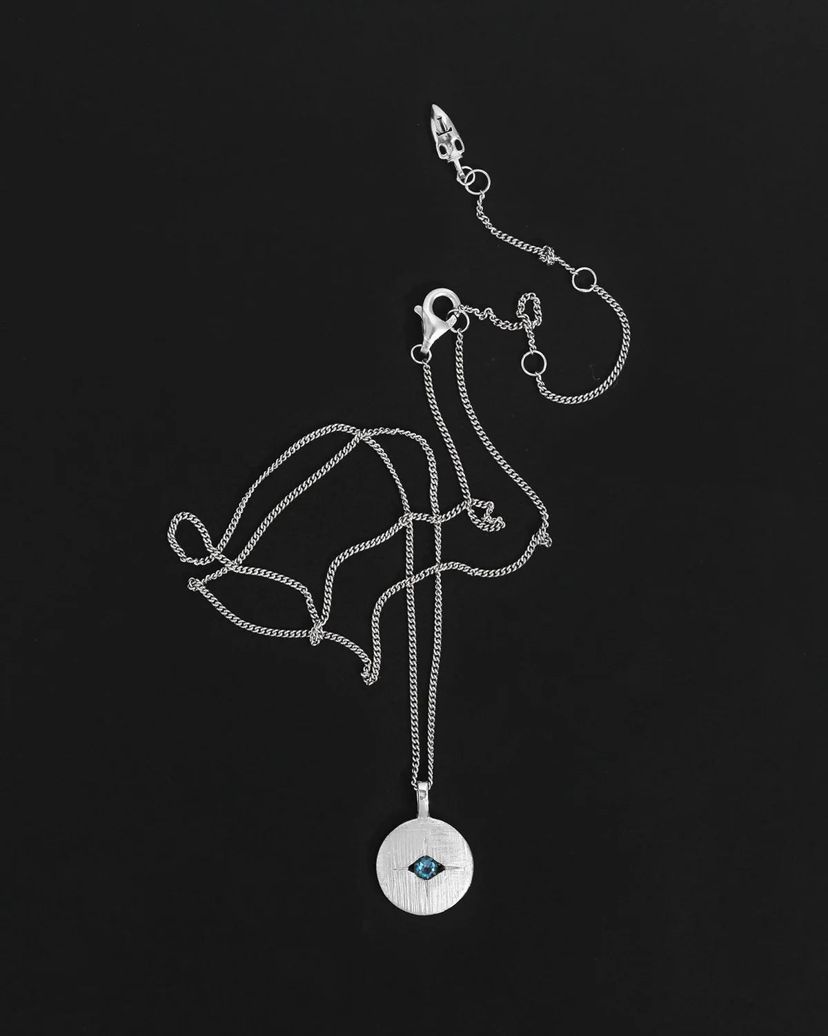 Mavi Eye Necklace (Silver)
