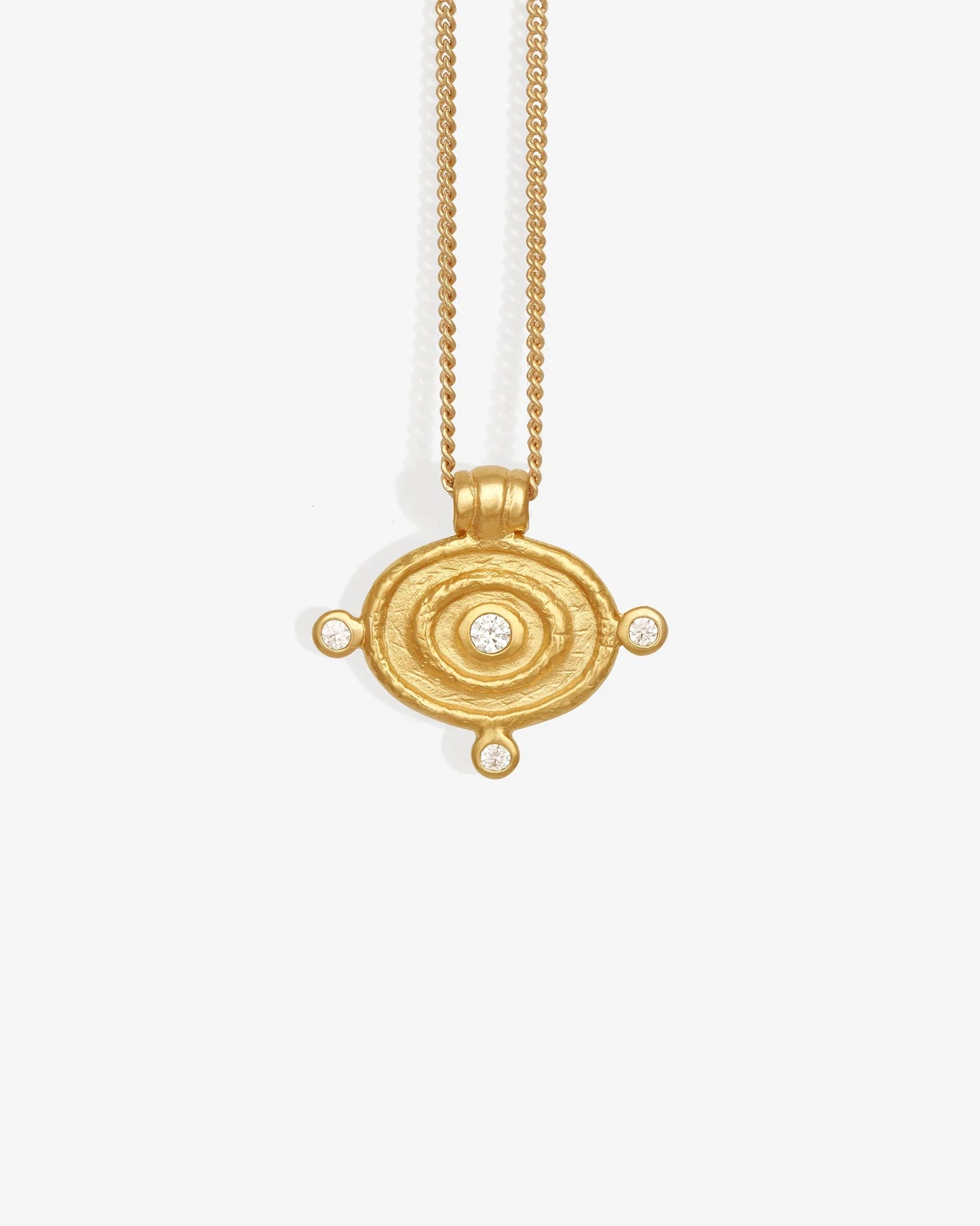 Reign Oval Necklace (Gold)