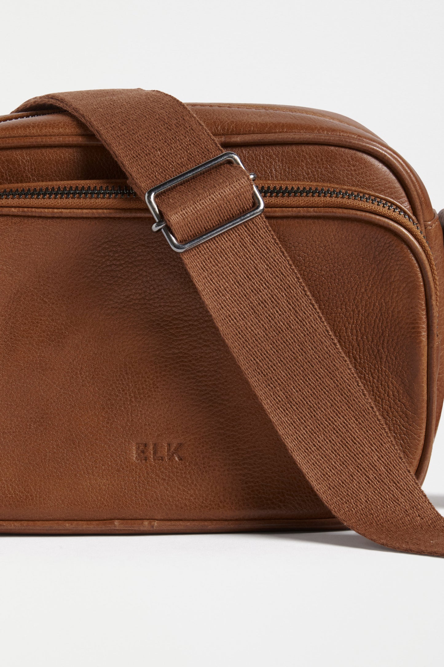 Kassel Leather Crossbody Bag (Tan)