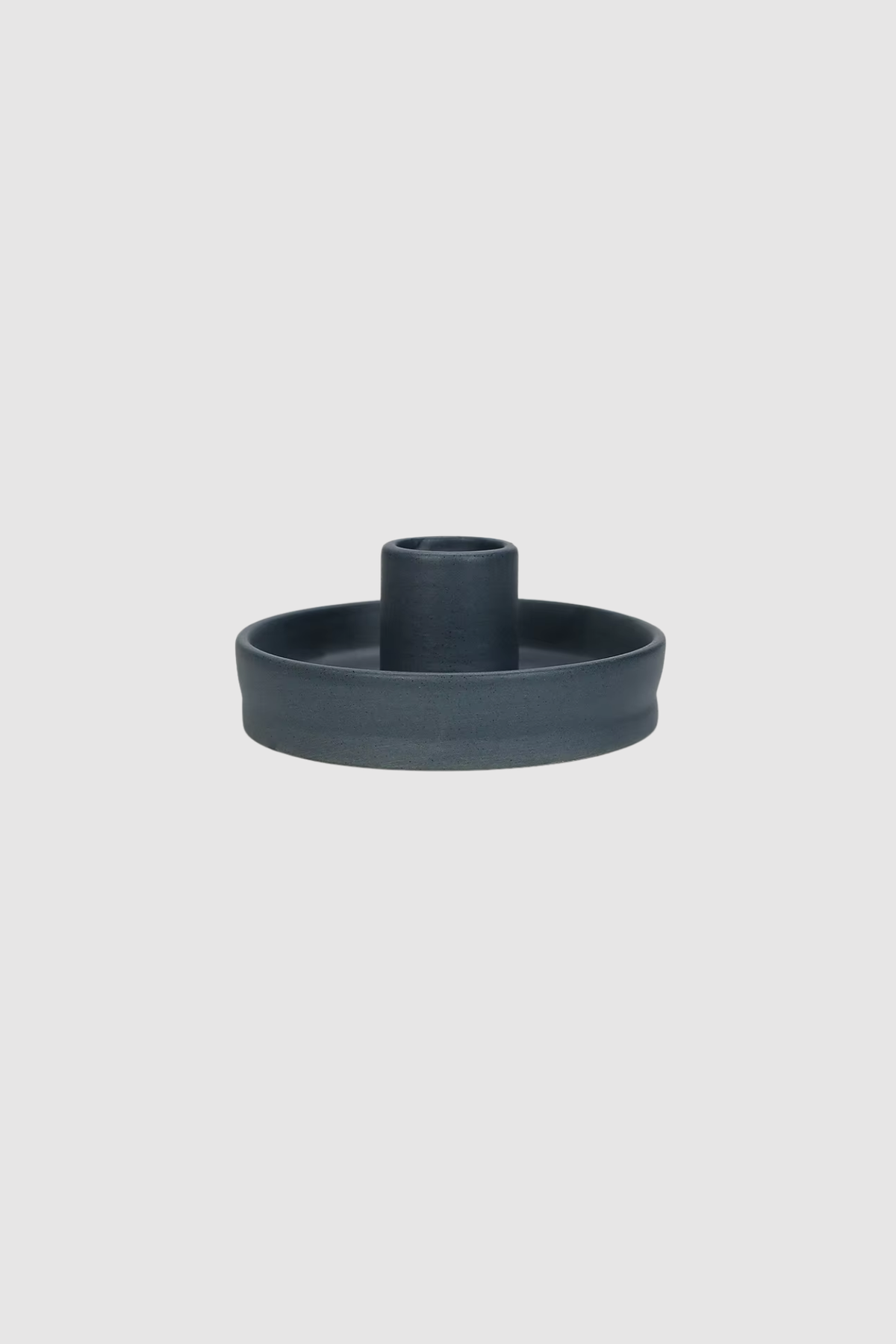 Flat Dish Candle Holder (Navy)