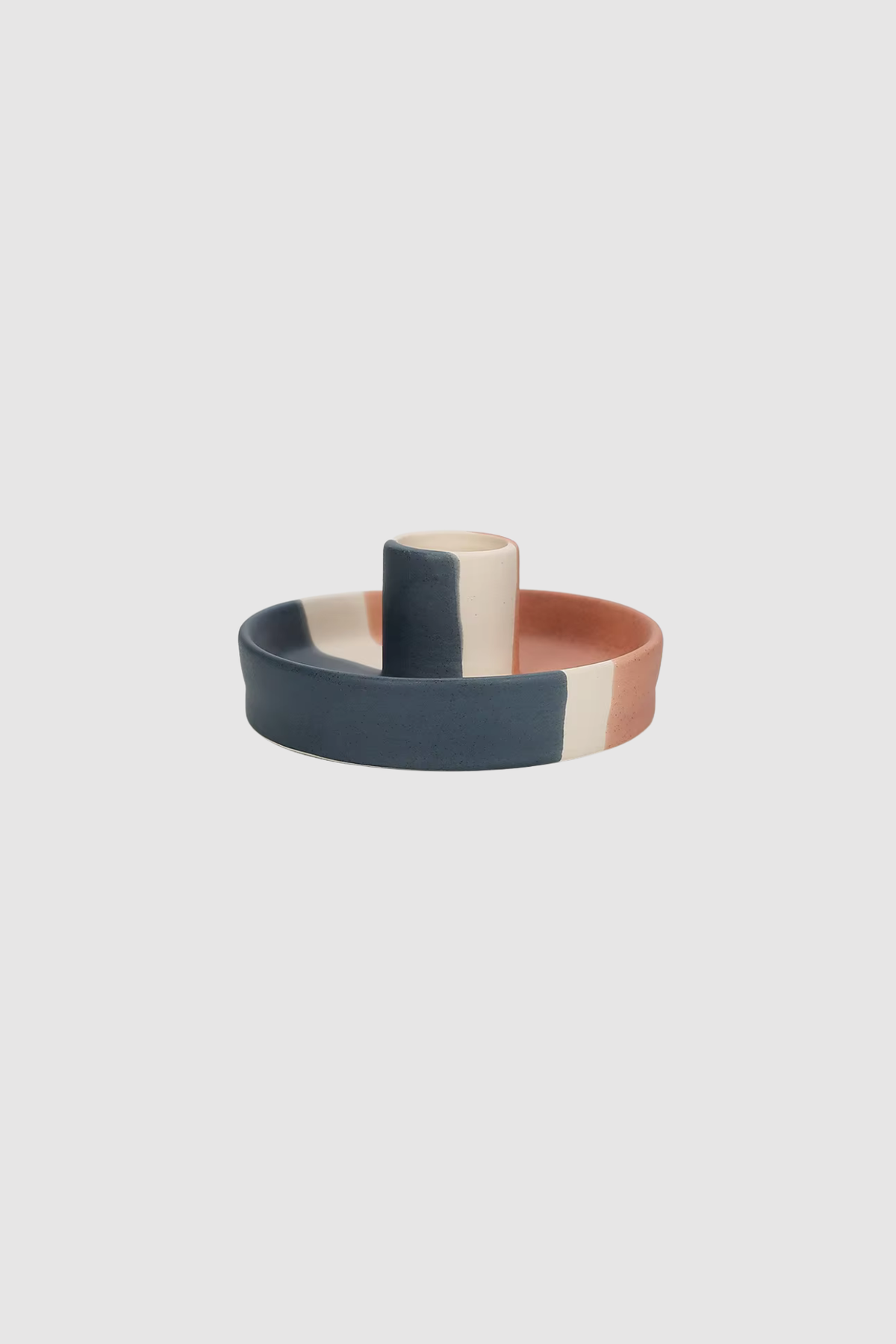 Flat Dish Candle Holder (Terr/Crm/Nav)