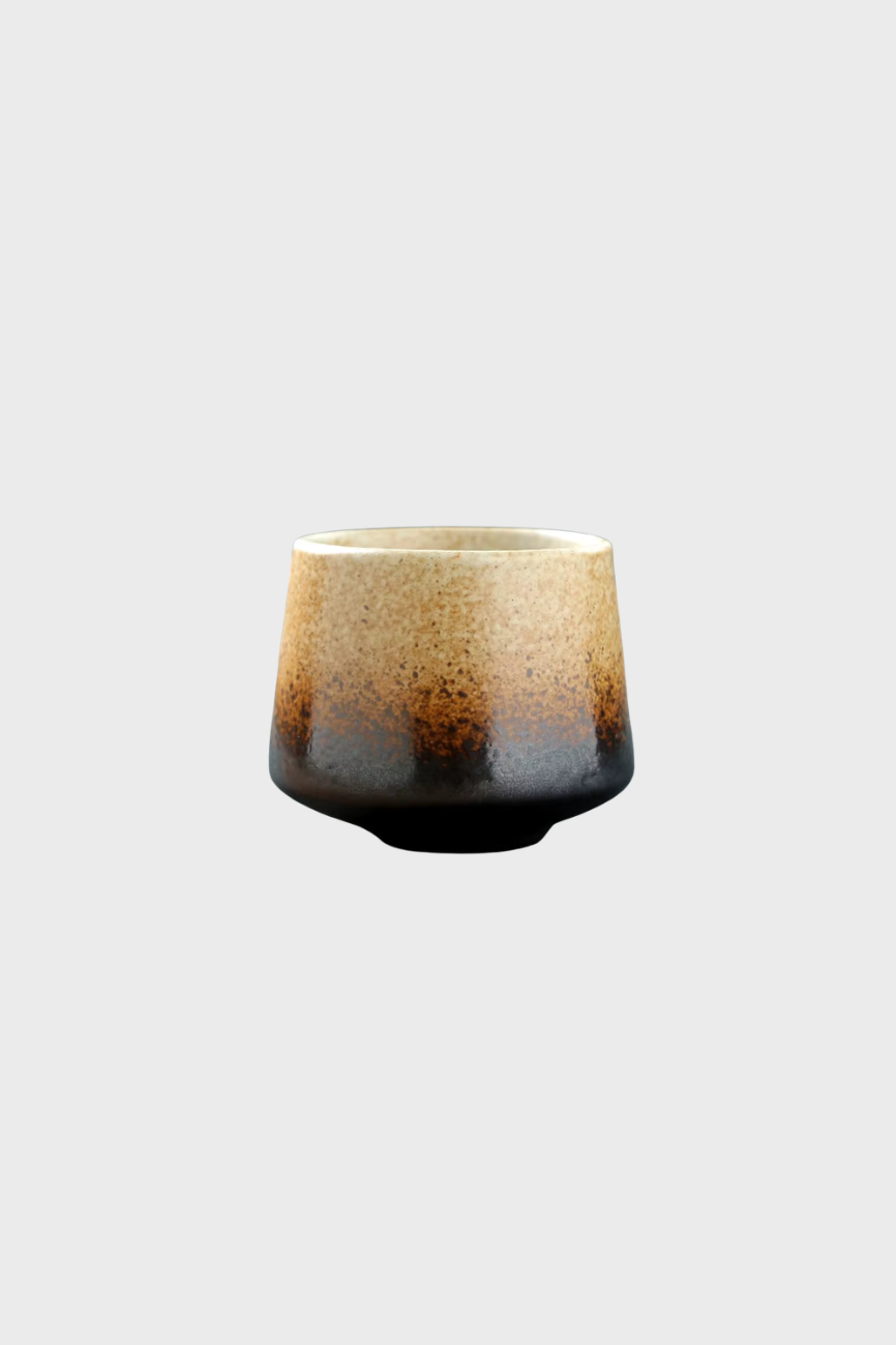 200ml Porcelain Cup (Crm Brn)