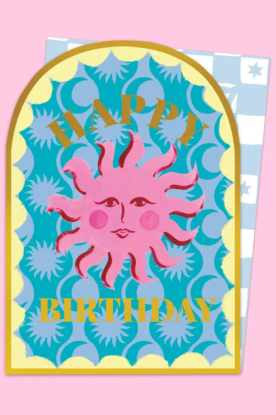 Happy Birthday Sun Arched Card