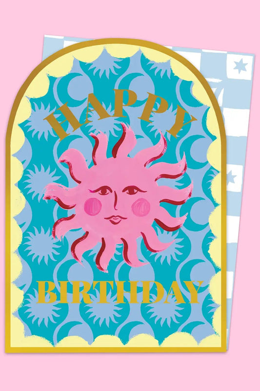 Happy Birthday Sun Arched Card