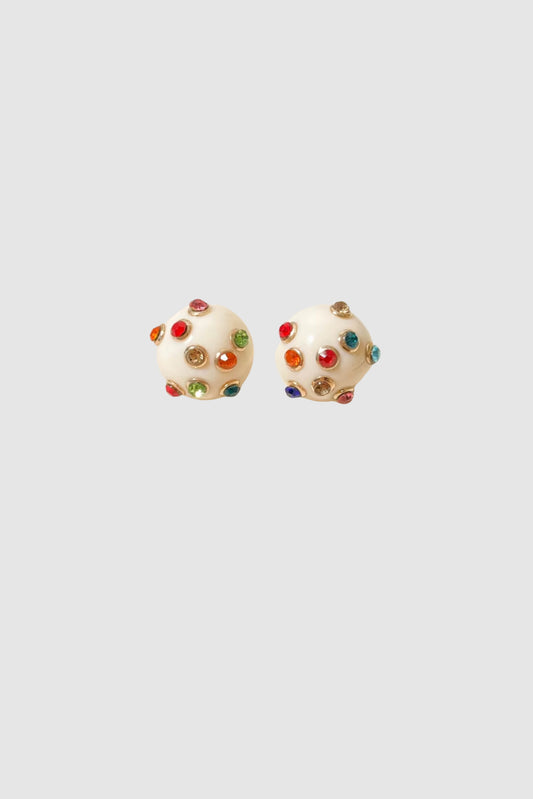 Bling Ball Studs (White)