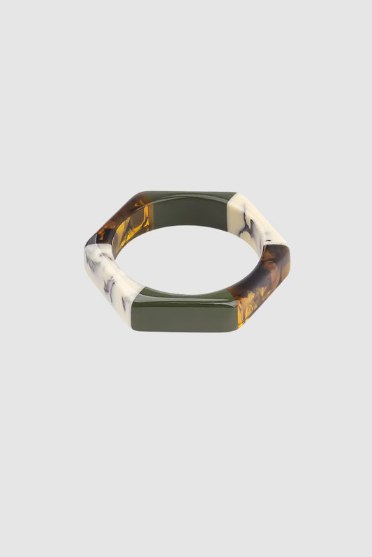 Hexi Bangle (Grn/Tort)